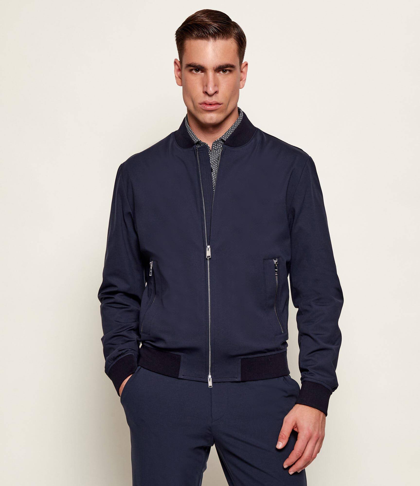 BOSS Black Geacă bomber P-Hanry-J-BMB-WG-232| Slim Fit