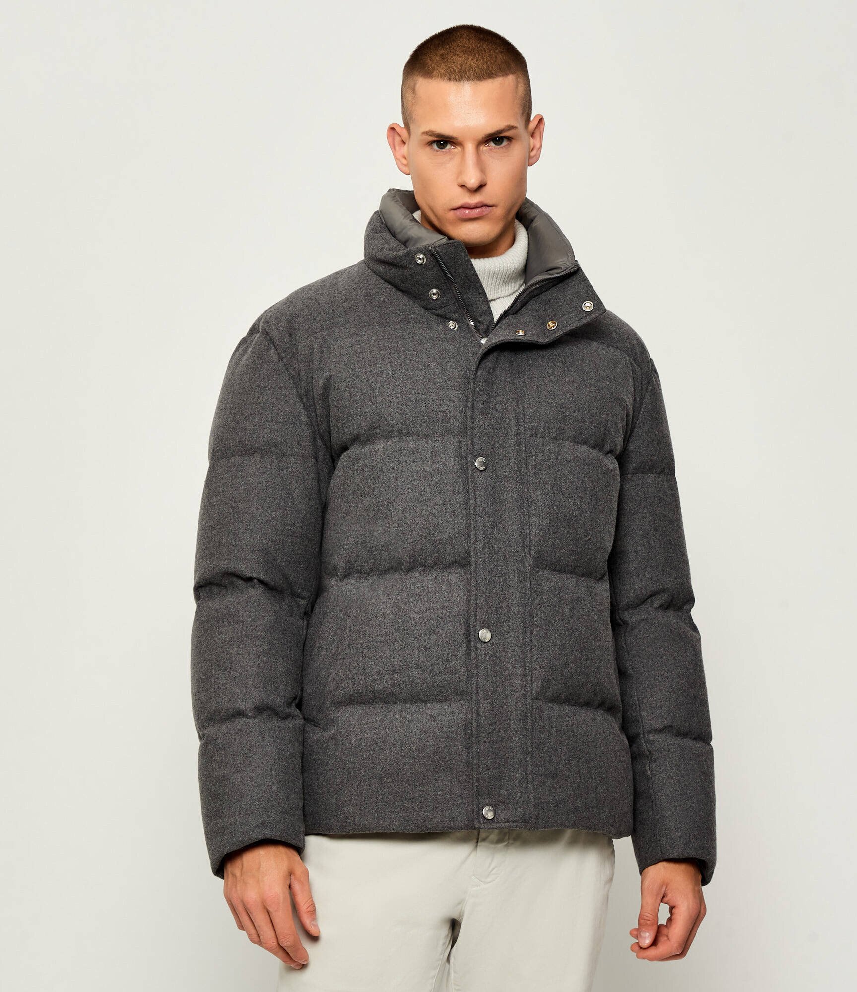 BOSS Black Geacă de puf P-Drader | regular fit cu adaos de lână