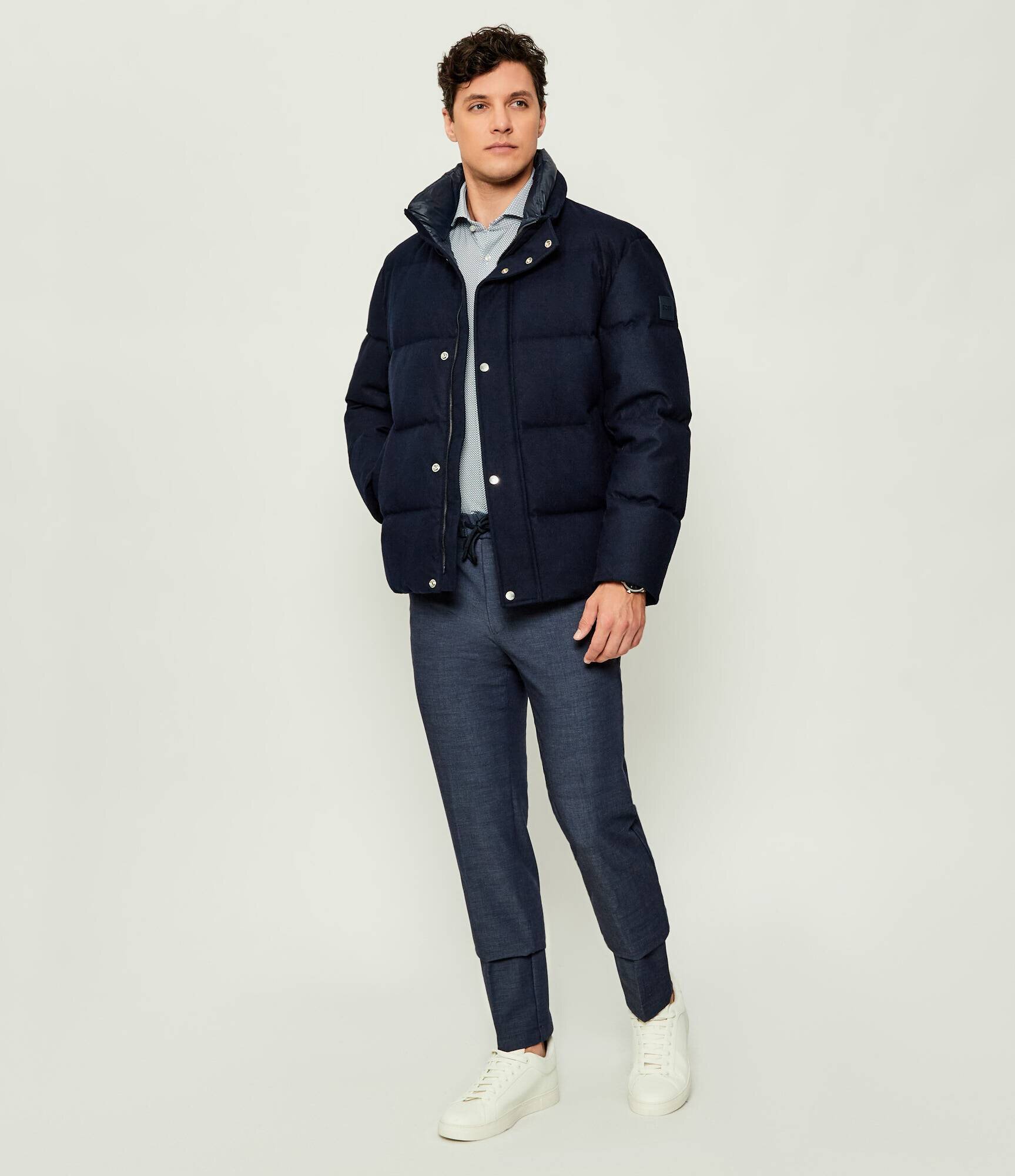 BOSS Black Geacă de puf P-Drader | regular fit cu adaos de lână