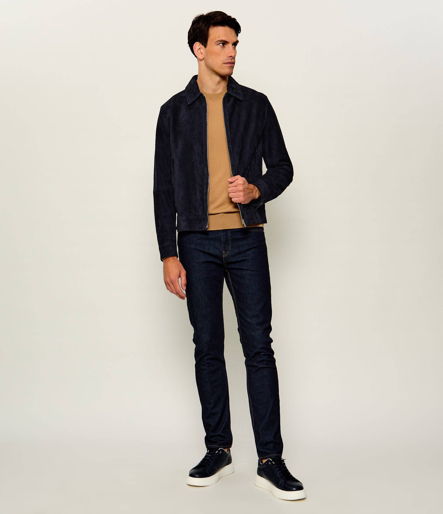 BOSS Black Geacă H-Malbano7 | regular fit | piele întoarsă