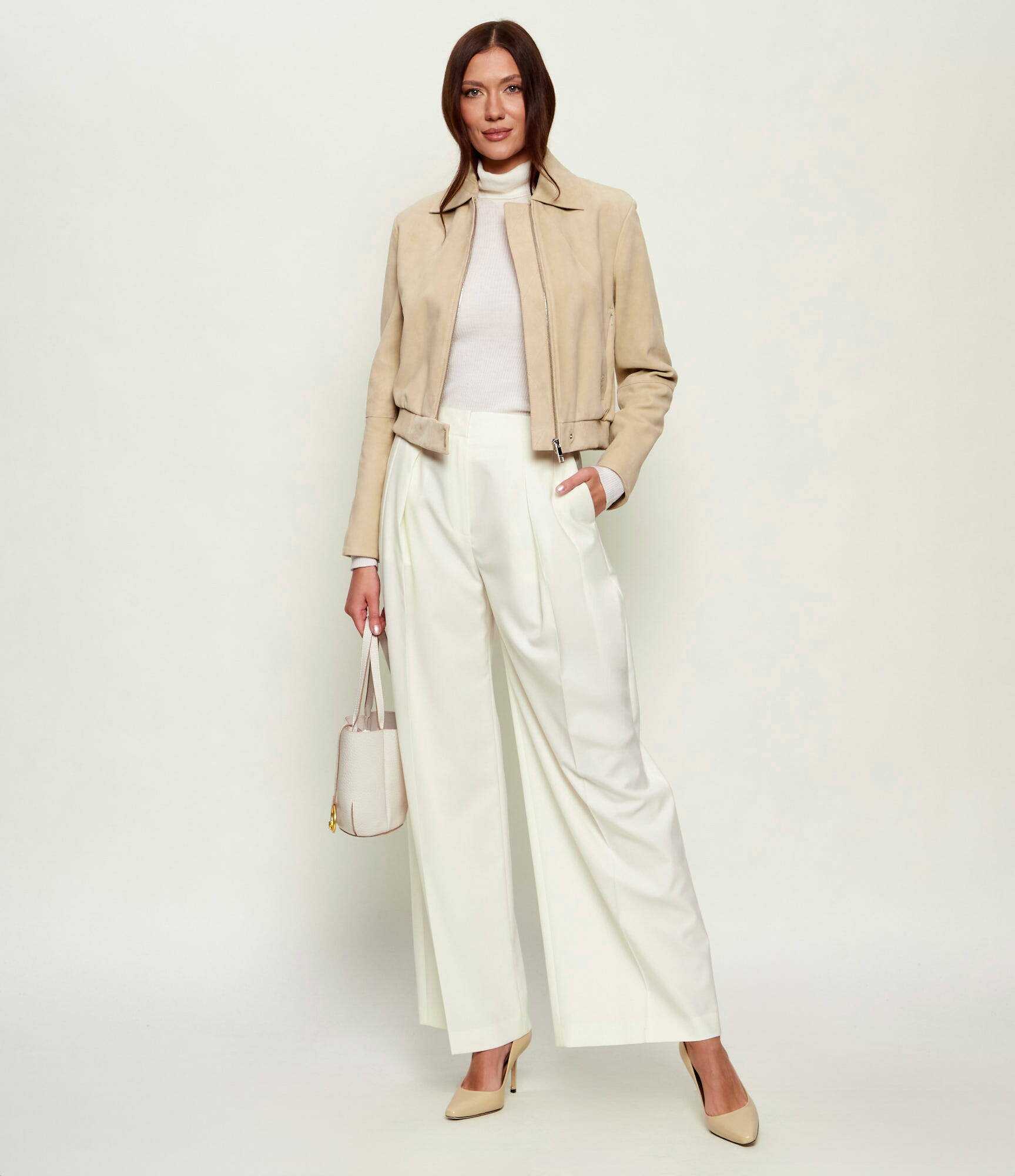 BOSS Black Geacă Salene | regular fit | piele întoarsă