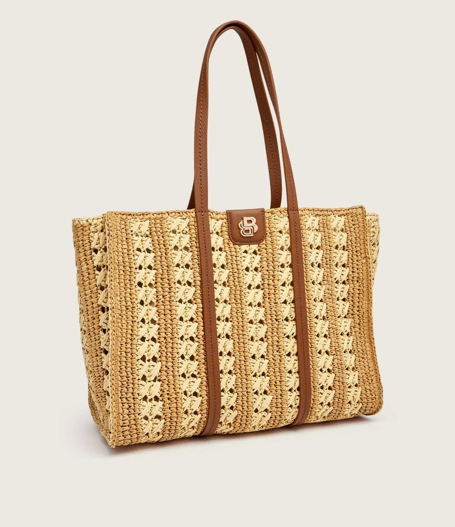 BOSS Black Geantă shopper BEYOND cu adaos de piele