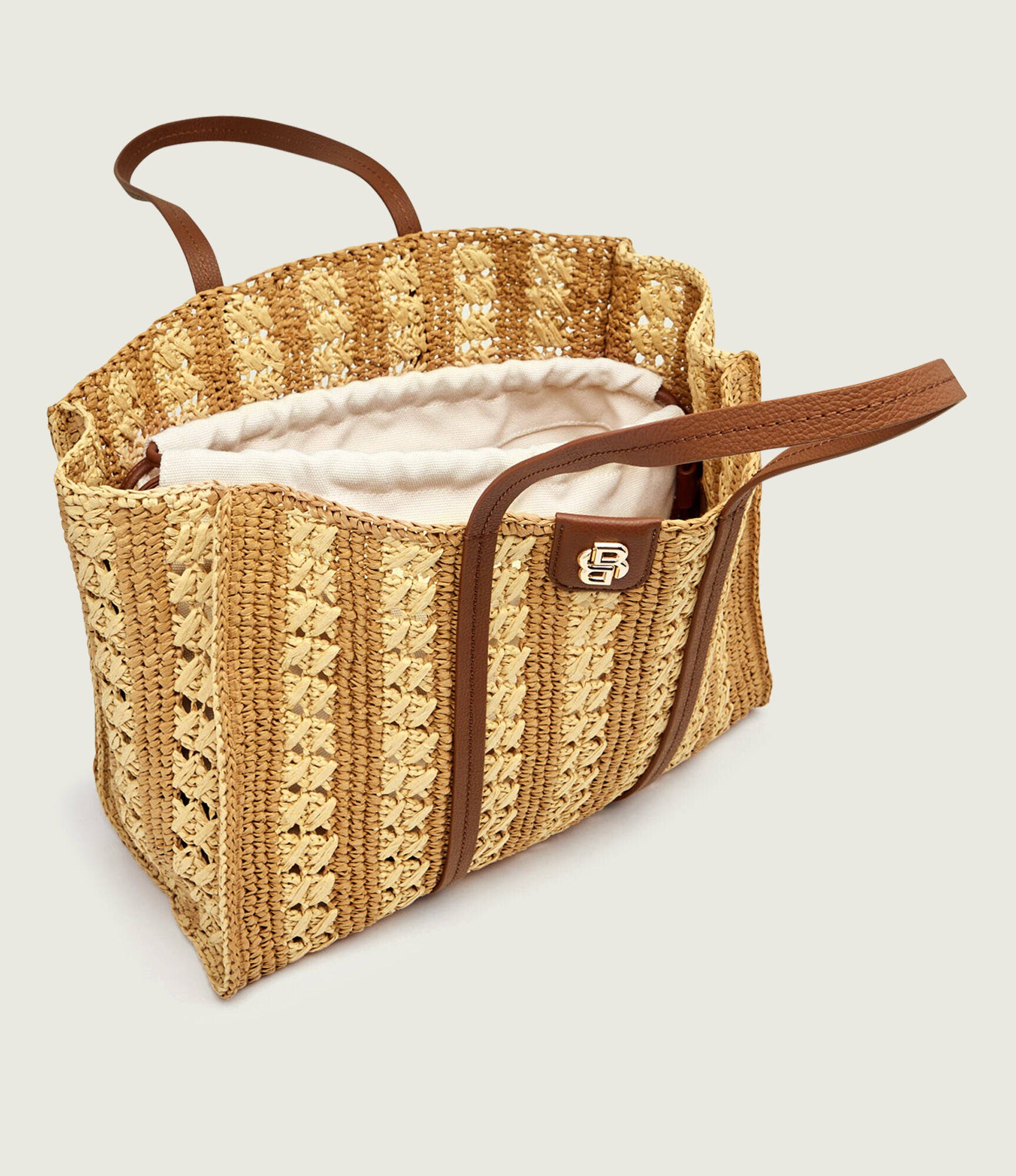 BOSS Black Geantă shopper BEYOND cu adaos de piele