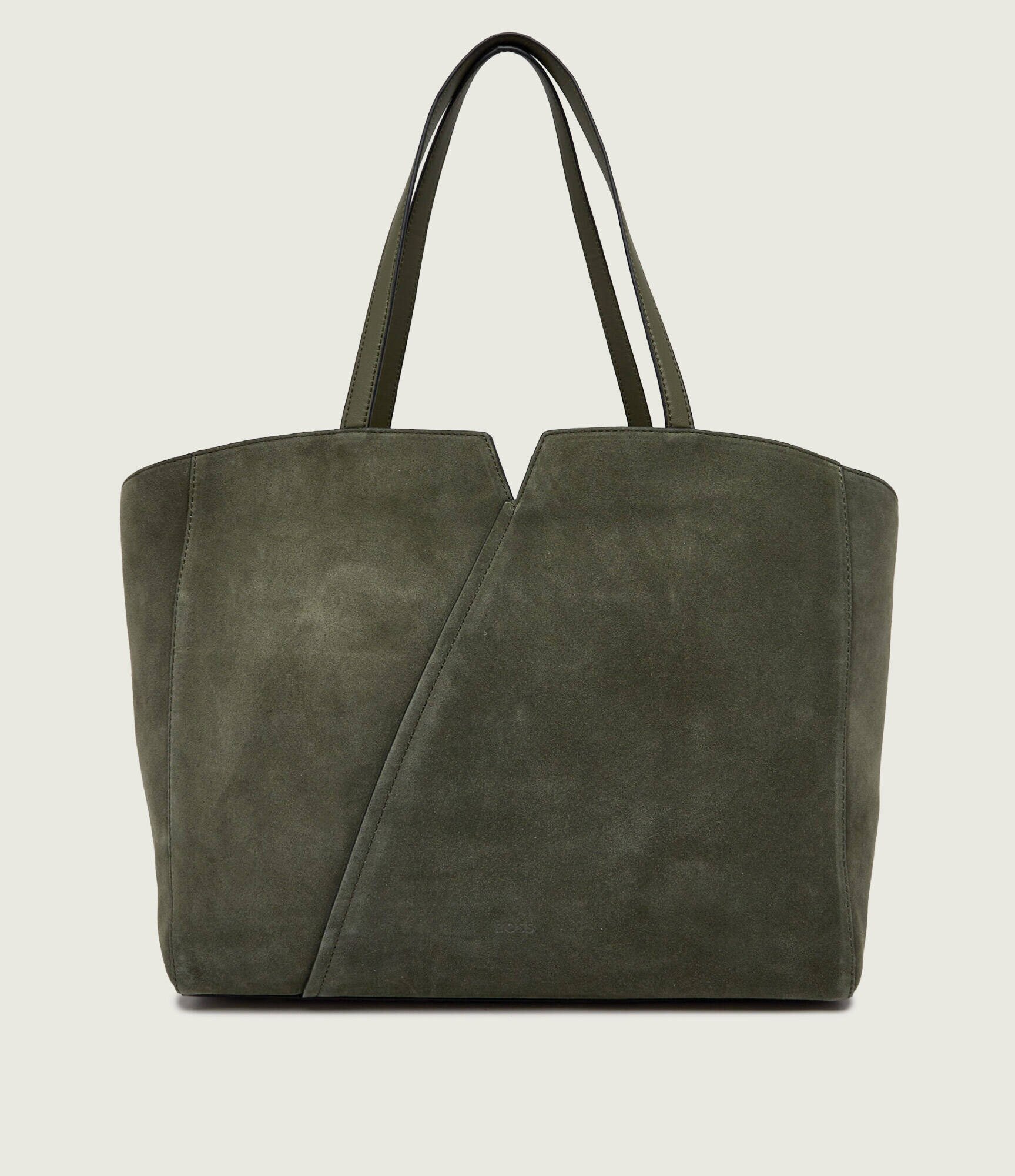 BOSS Black Geantă shopper Boss Revers | piele întoarsă