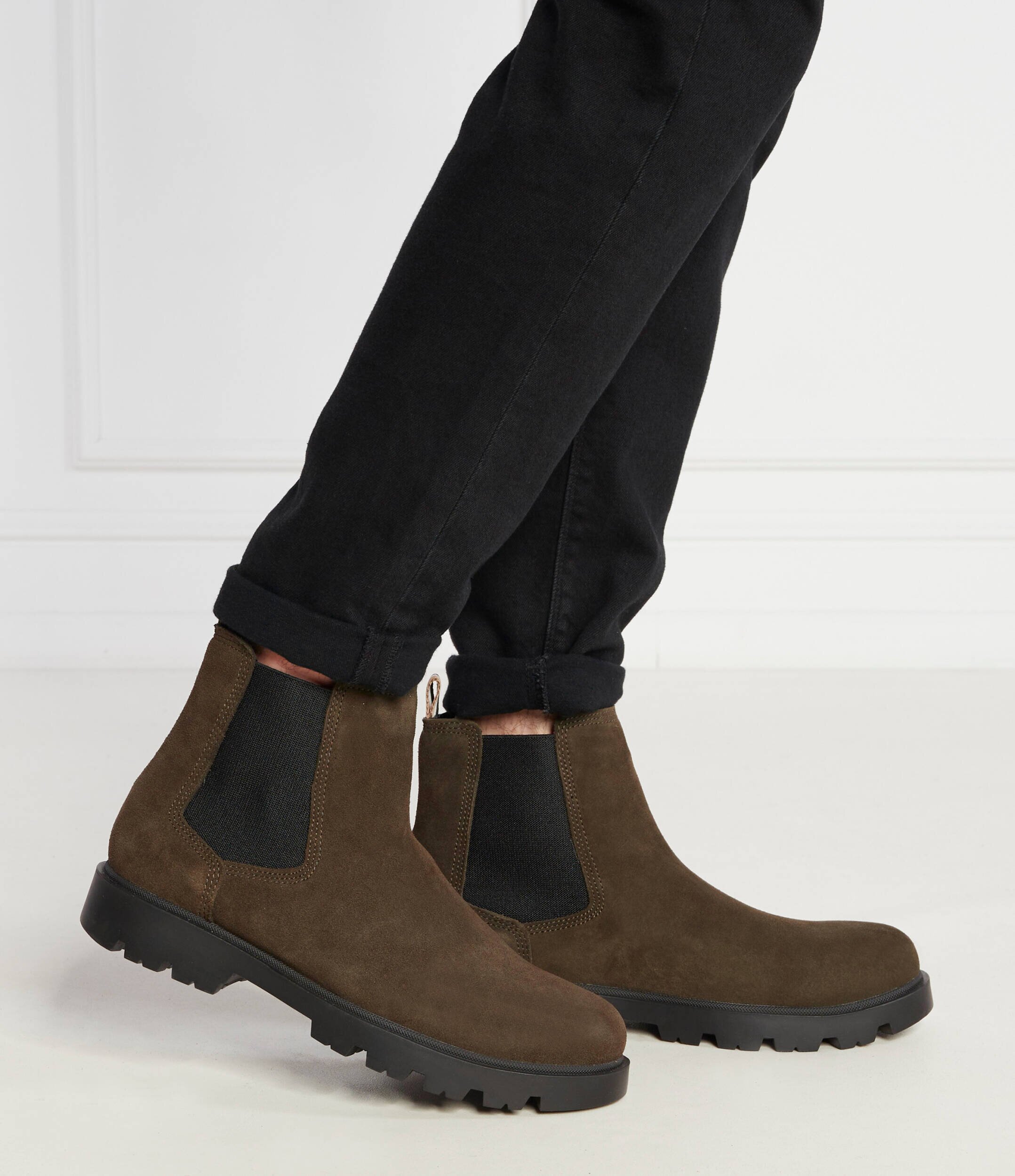 BOSS Black Ghete chelsea Adley | piele întoarsă