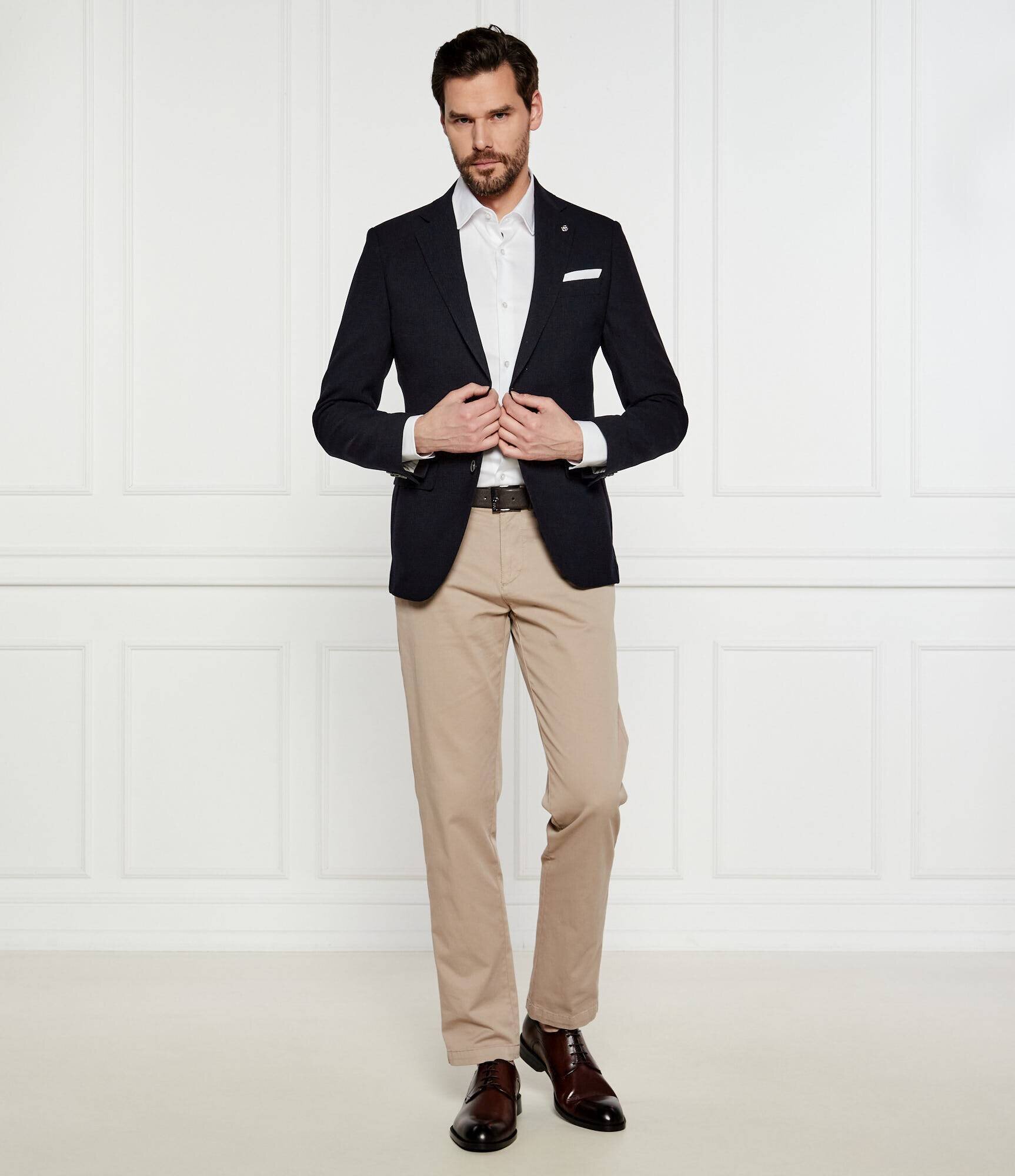 BOSS Black Jachetă cu un pătrat de buzunar H-Hutson-233 | Slim Fit cu adaos de lână
