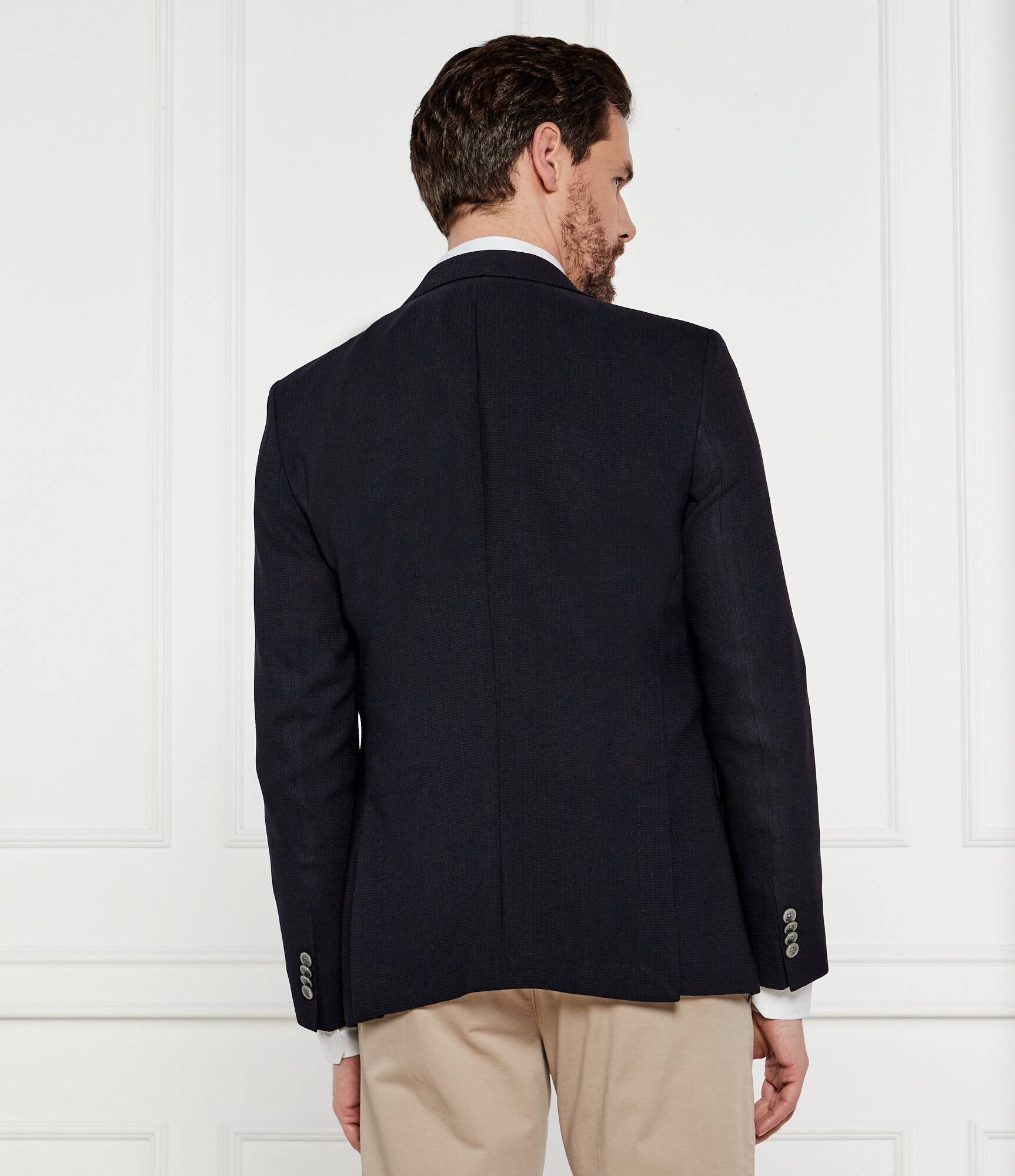 BOSS Black Jachetă cu un pătrat de buzunar H-Hutson-233 | Slim Fit cu adaos de lână