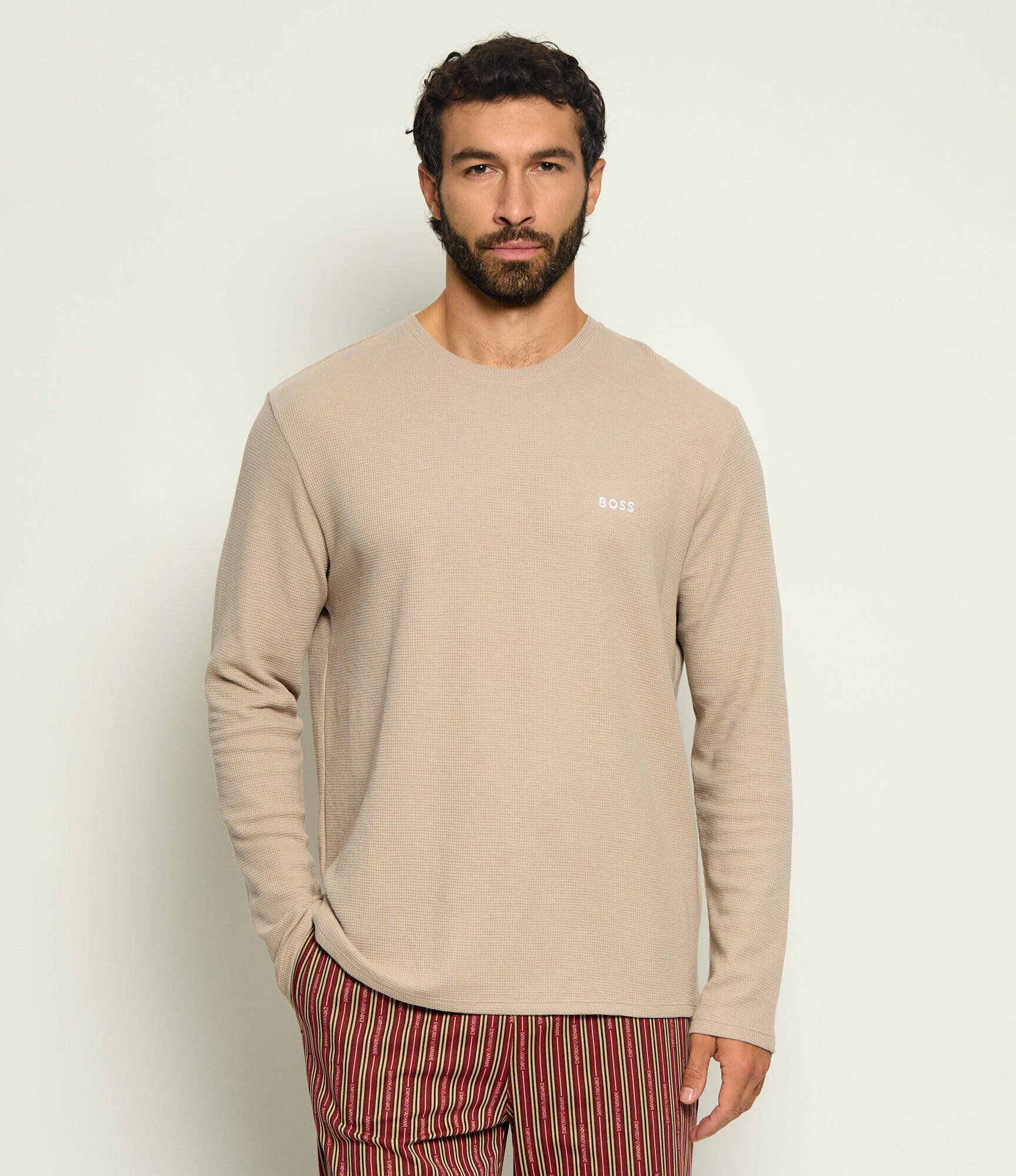 BOSS Black Longsleeve Waffle 4 | regular fit