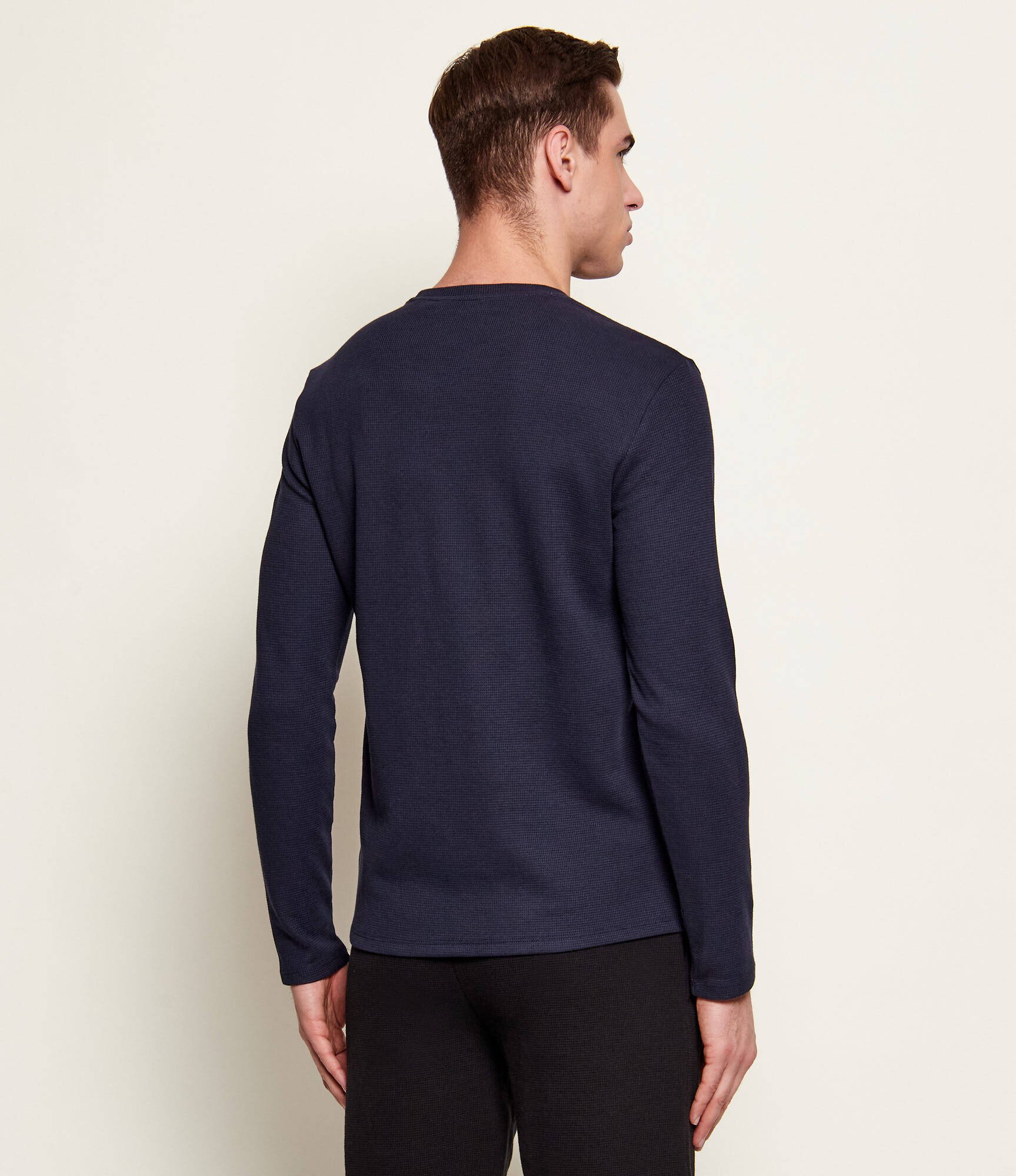 BOSS Black Longsleeve Waffle 4 | Regular Fit