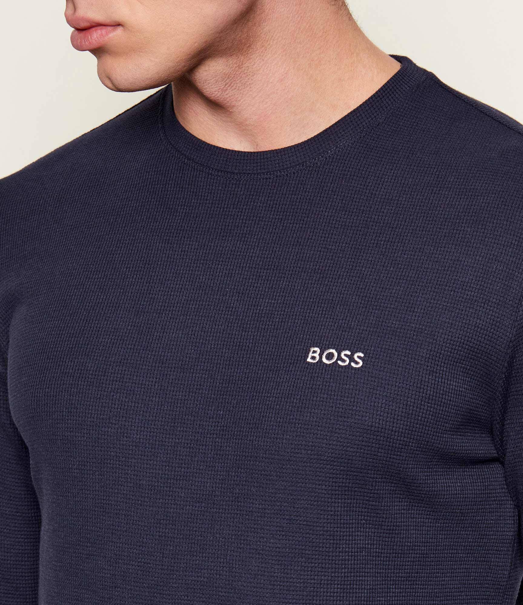 BOSS Black Longsleeve Waffle 4 | Regular Fit