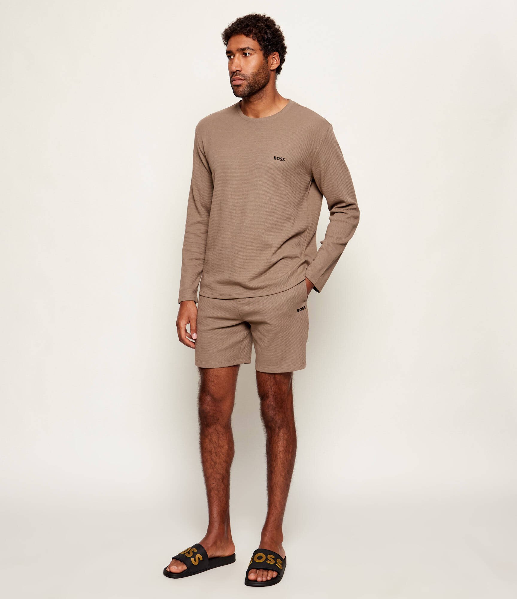 BOSS Black Longsleeve Waffle 4 | regular fit
