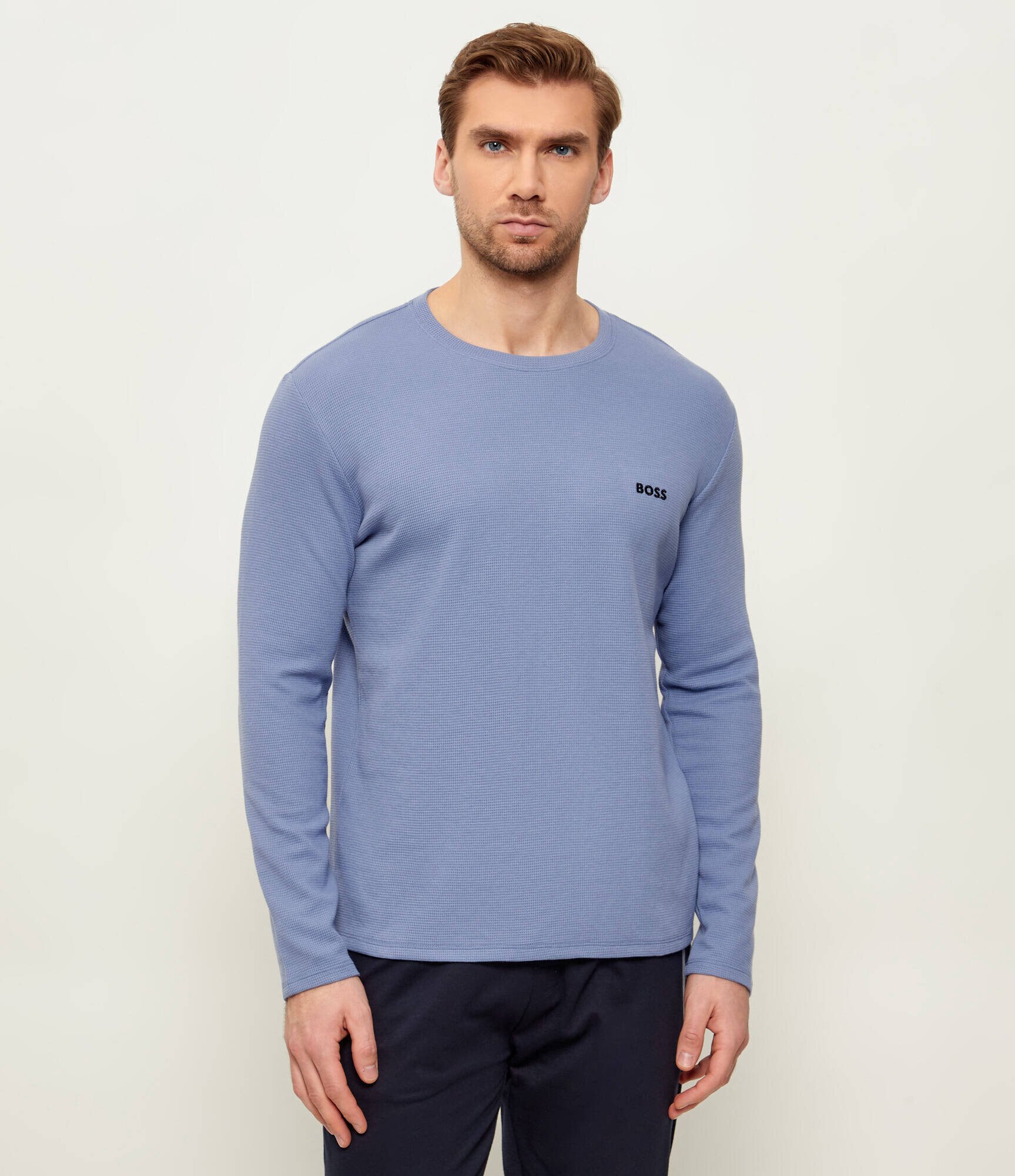 BOSS Black Longsleeve Waffle | regular fit