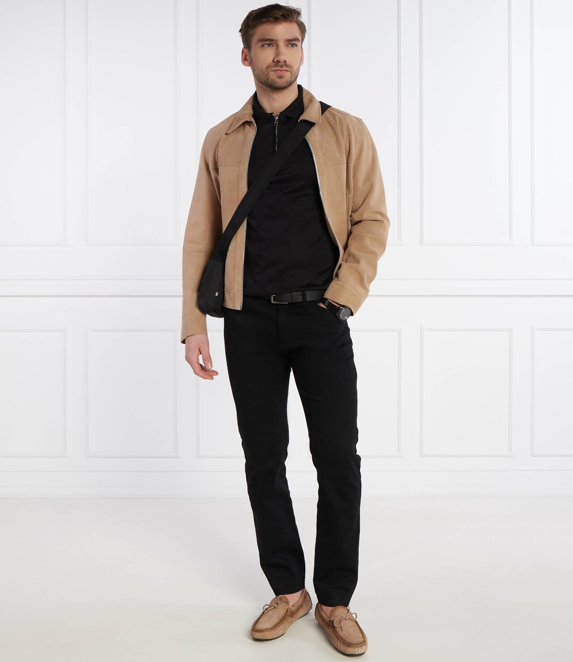 BOSS Black Mocasini Driver_Mocc_sdbk | piele întoarsă