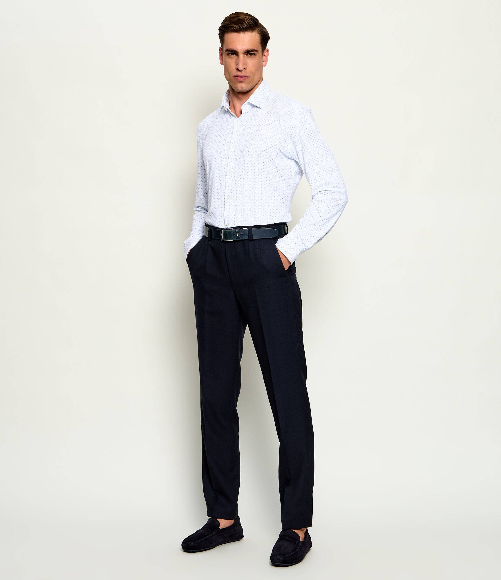 BOSS Black Mocasini Noel | piele întoarsă