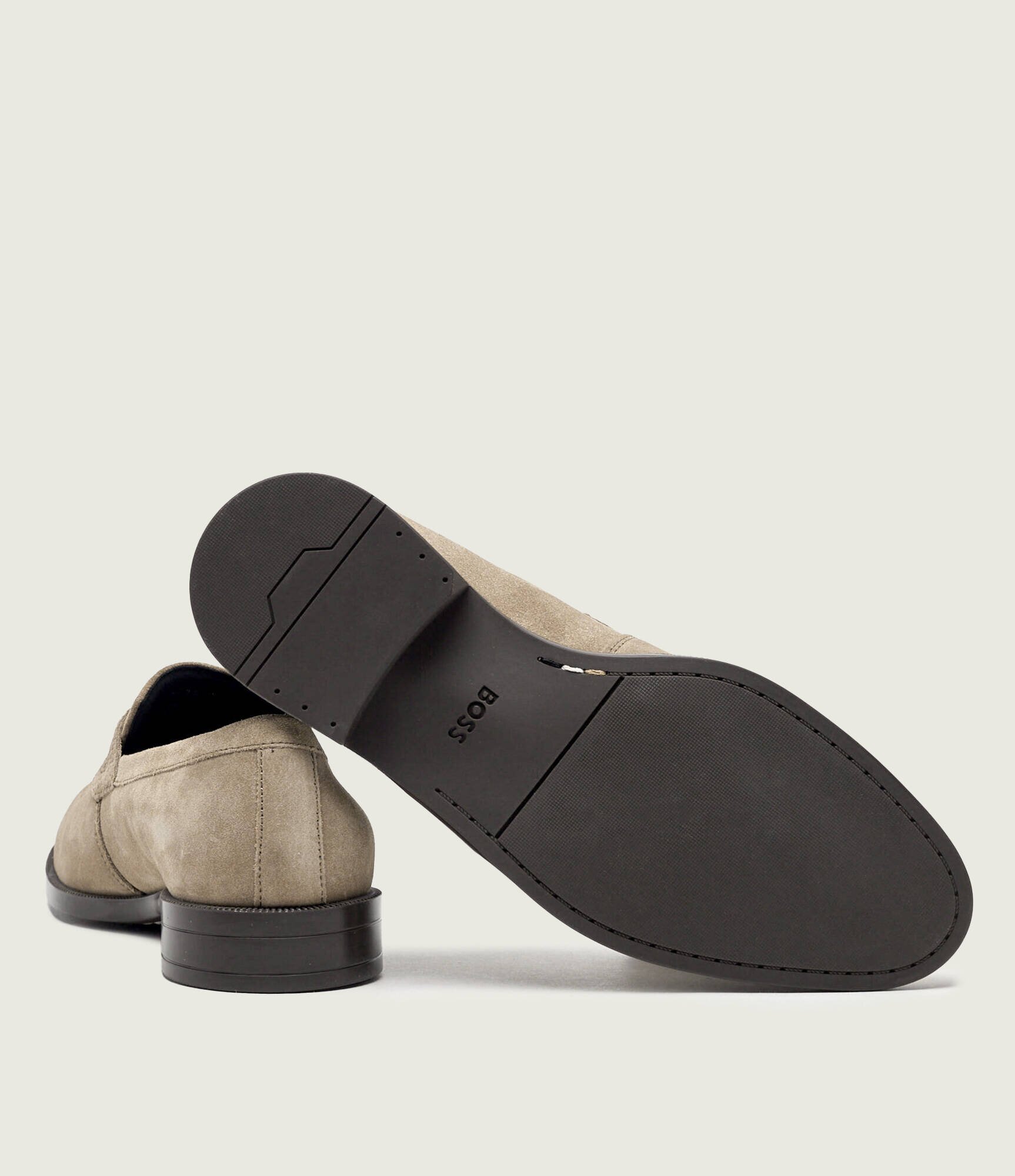 BOSS Black Mocasini pantofi loafer Tayil | piele întoarsă
