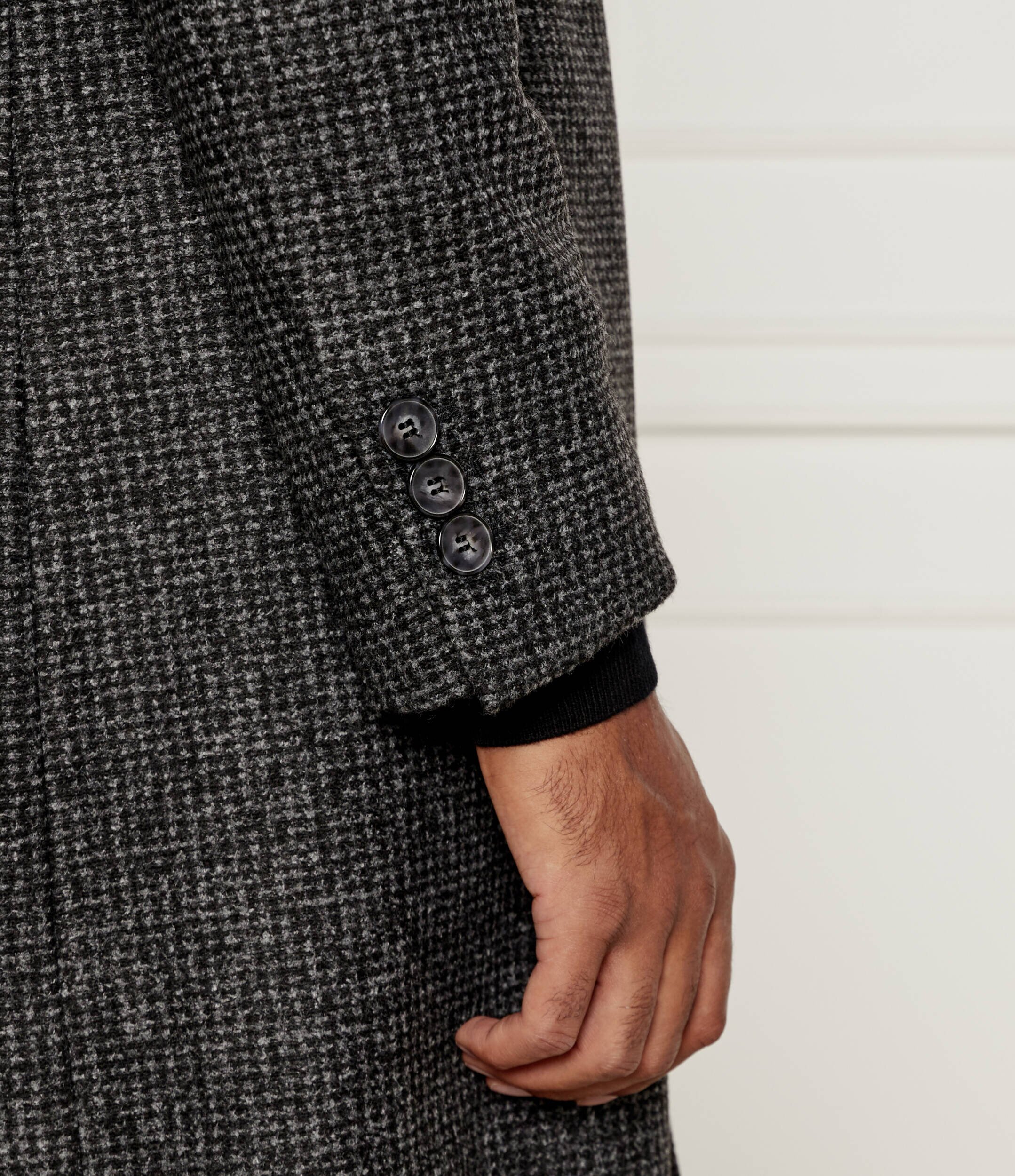 BOSS Black Palton H-Hyde cu adaos de lână