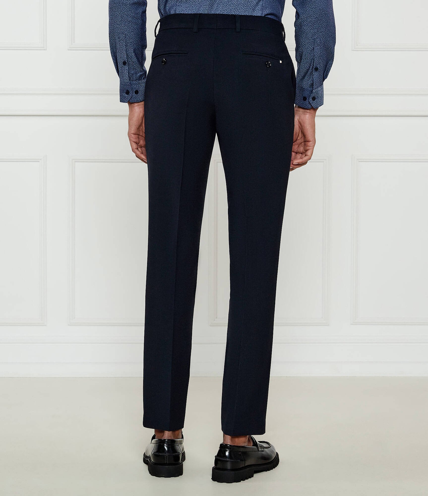 BOSS Black Pantaloni C-Genius-243 | Slim Fit cu adaos de lână
