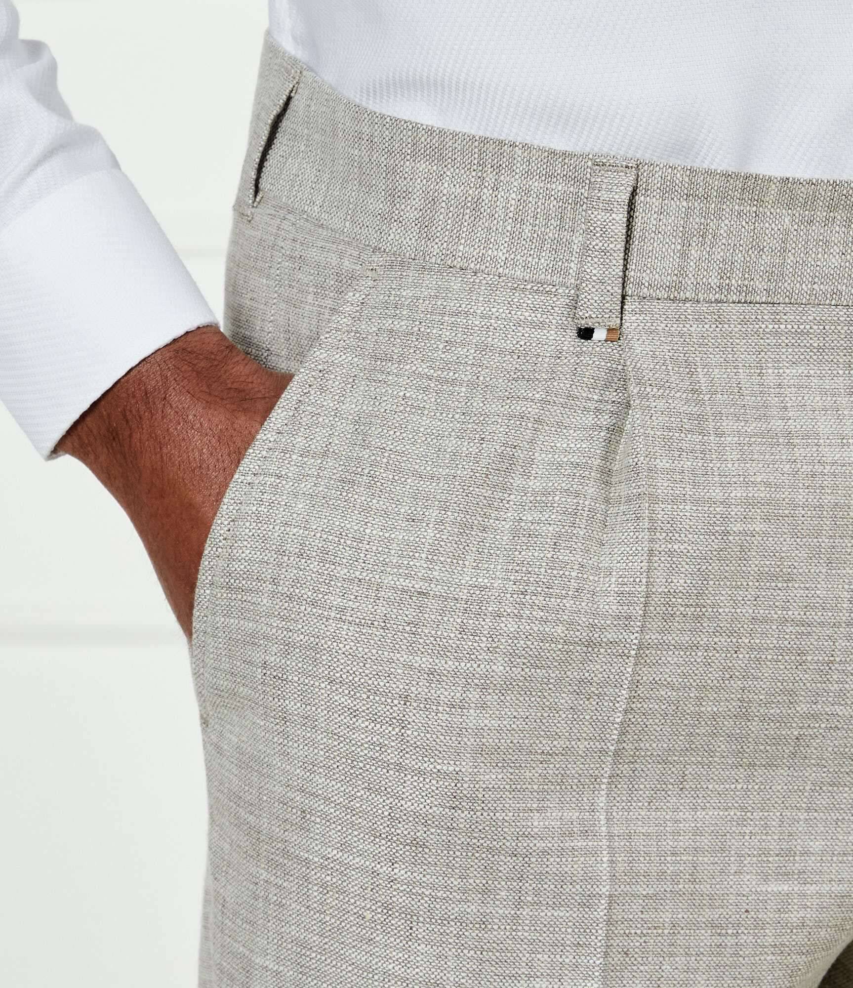 BOSS Black Pantaloni C-Perin-PL-25 | Relaxed fit | cu adaos de in