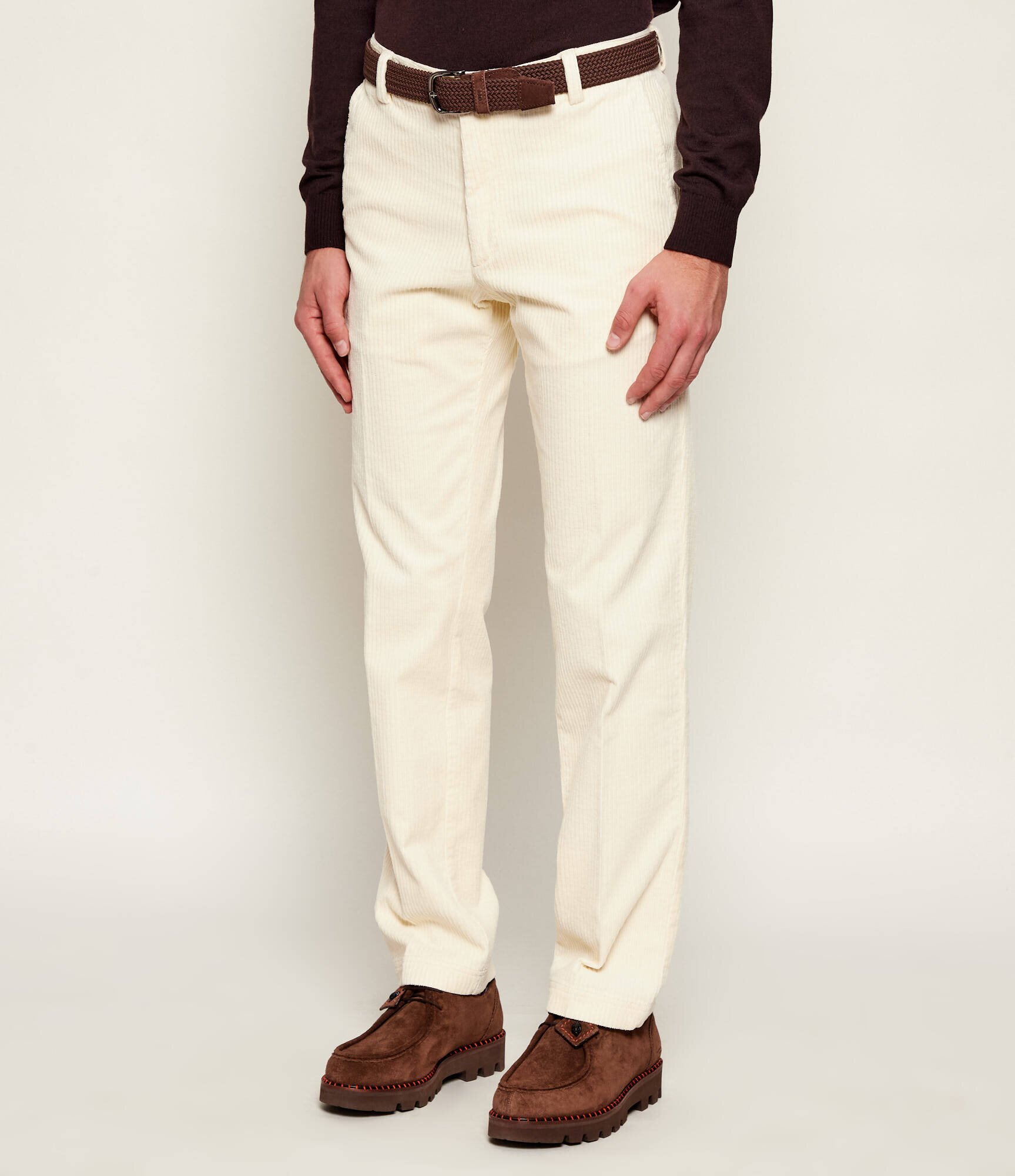 BOSS Black Pantaloni chino C-Kent | Straight fit | catifea reiată