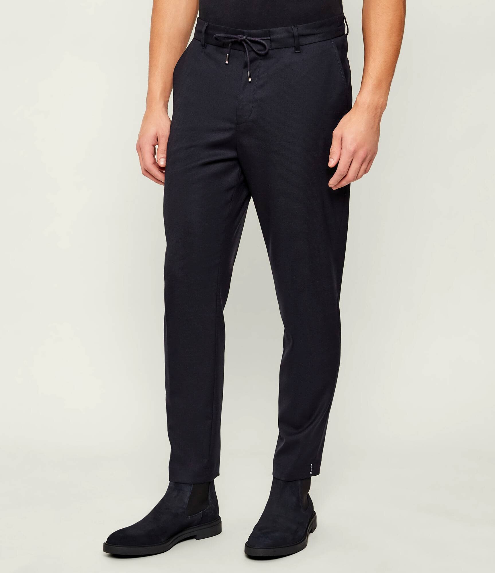 BOSS Black Pantaloni chino C-Perin-RDS-WG-261 | Tapered fit cu adaos de lână
