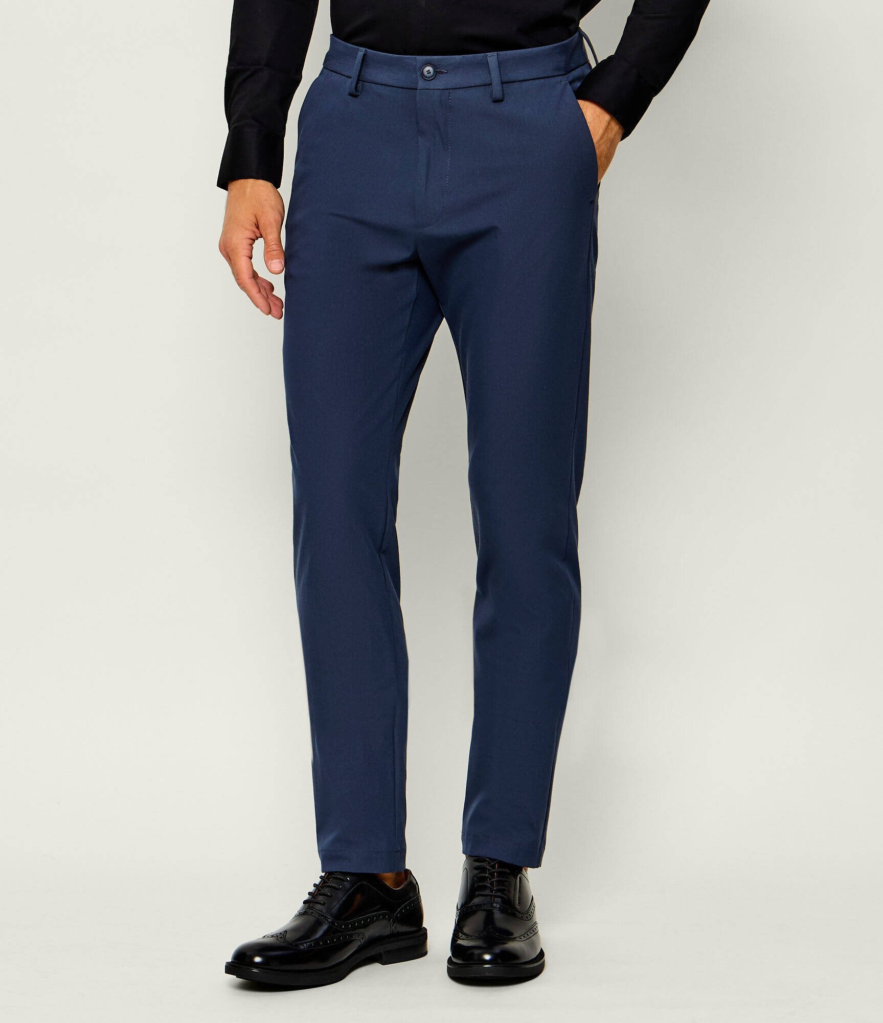 BOSS Black Pantaloni chino P-Kaiton1-Zip | Slim Fit