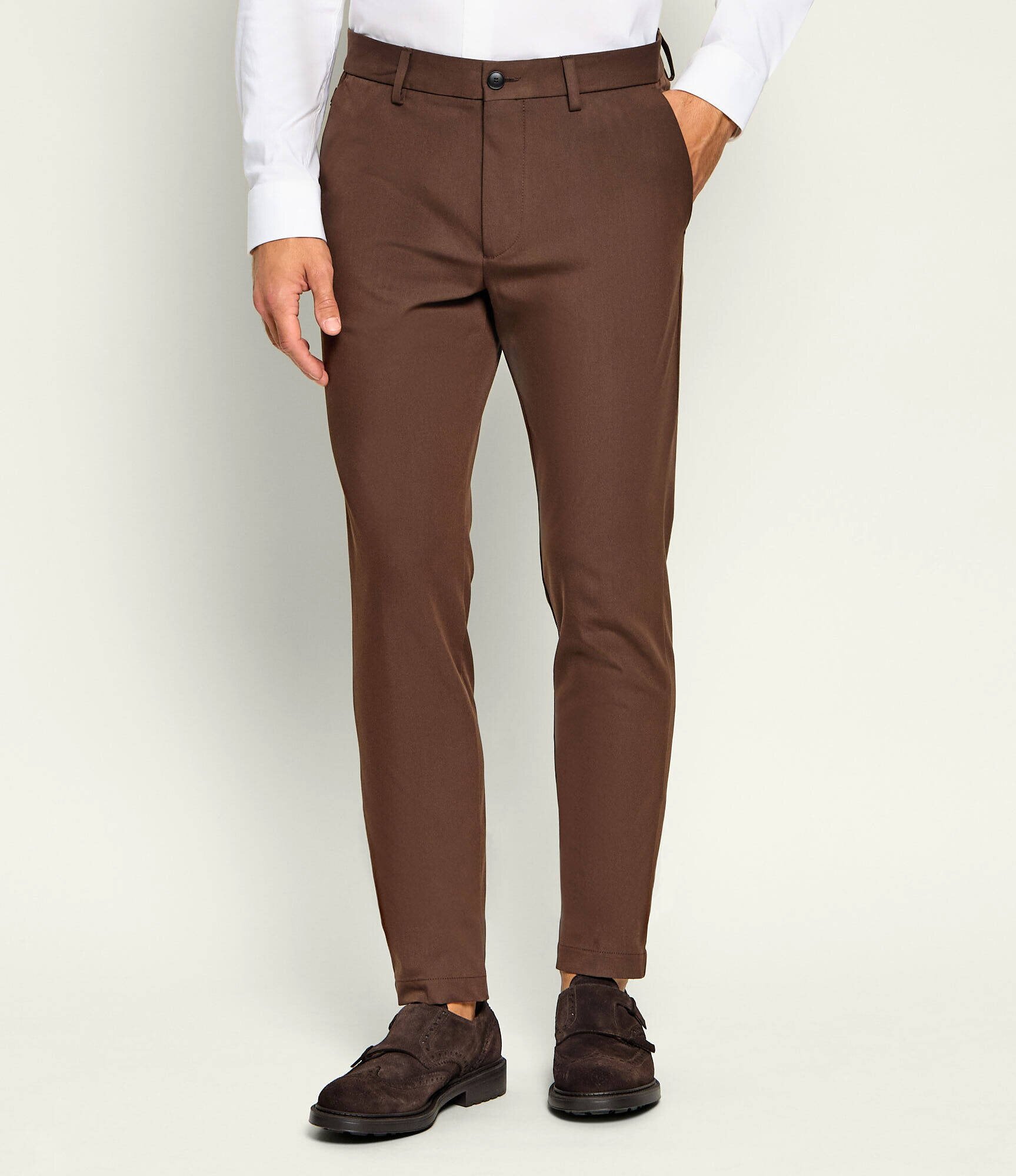 BOSS Black Pantaloni chino P-Kaiton1-Zip | Slim Fit