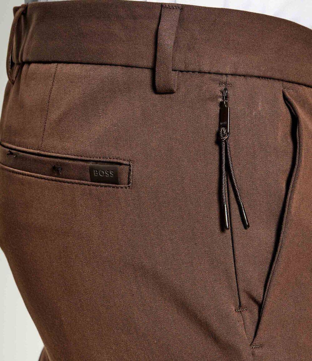 BOSS Black Pantaloni chino P-Kaiton1-Zip | Slim Fit