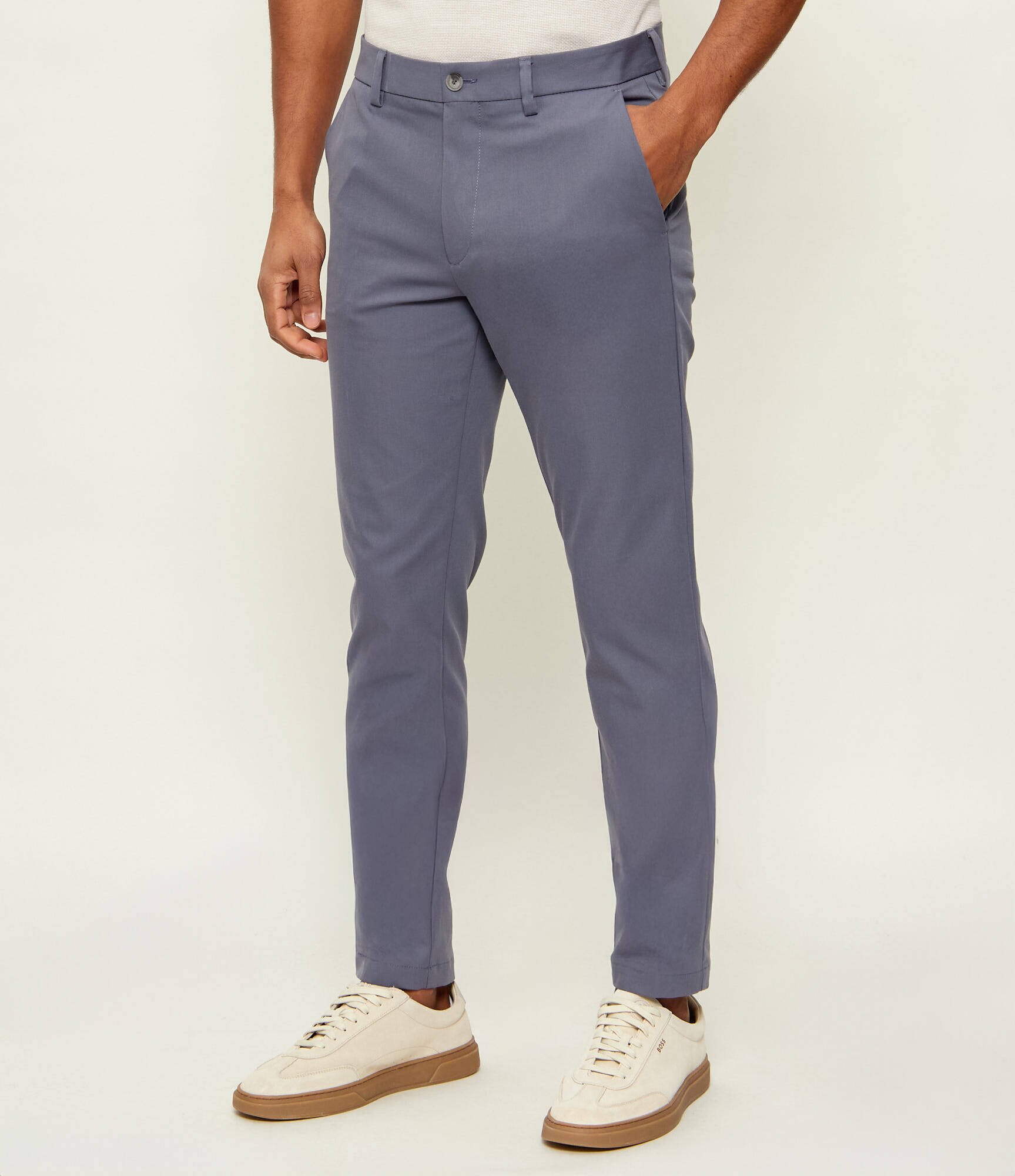 BOSS Black Pantaloni chino P-Kaiton1-Zip | Slim Fit