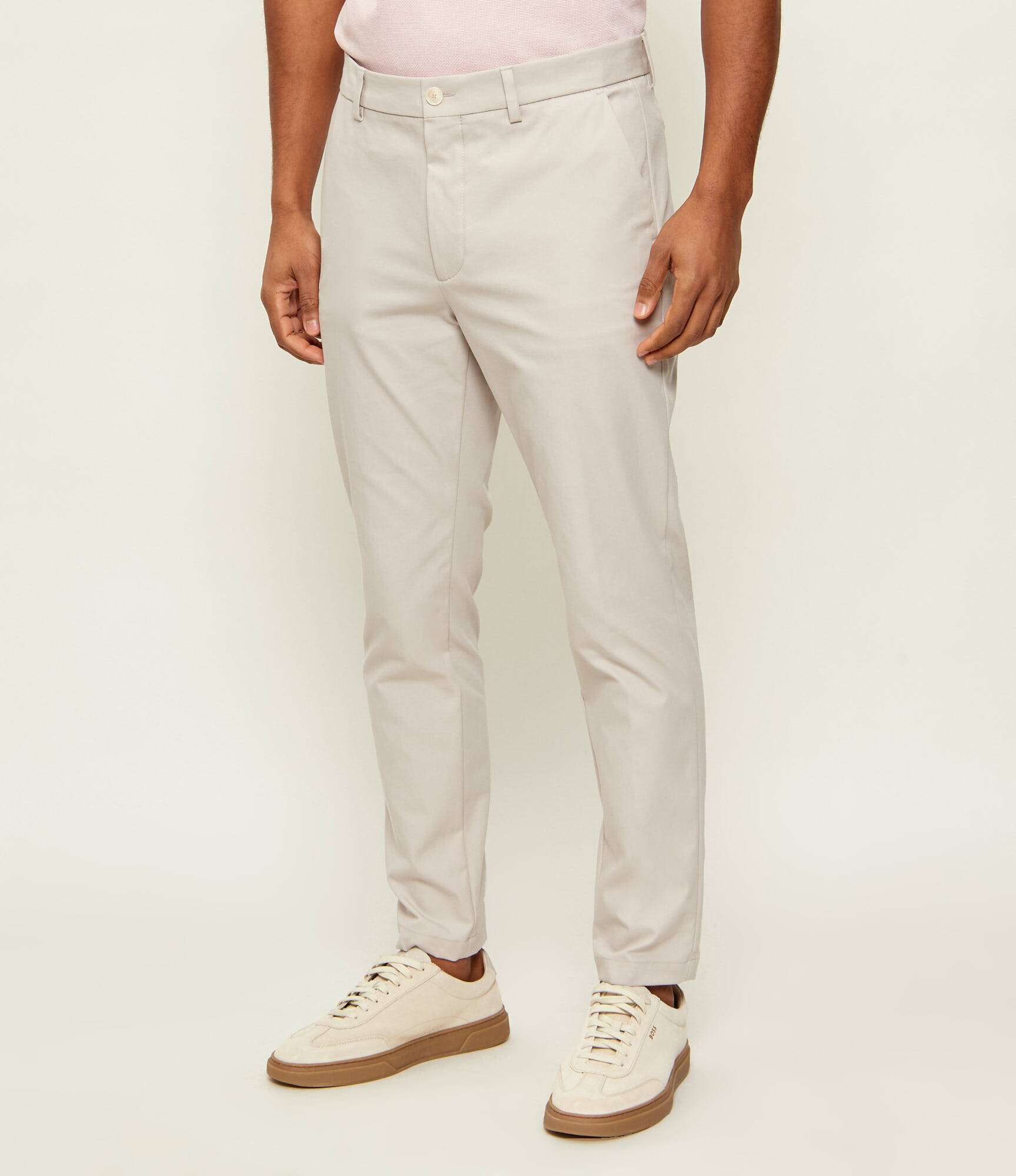 BOSS Black Pantaloni chino P-Kaiton1-Zip | Slim Fit
