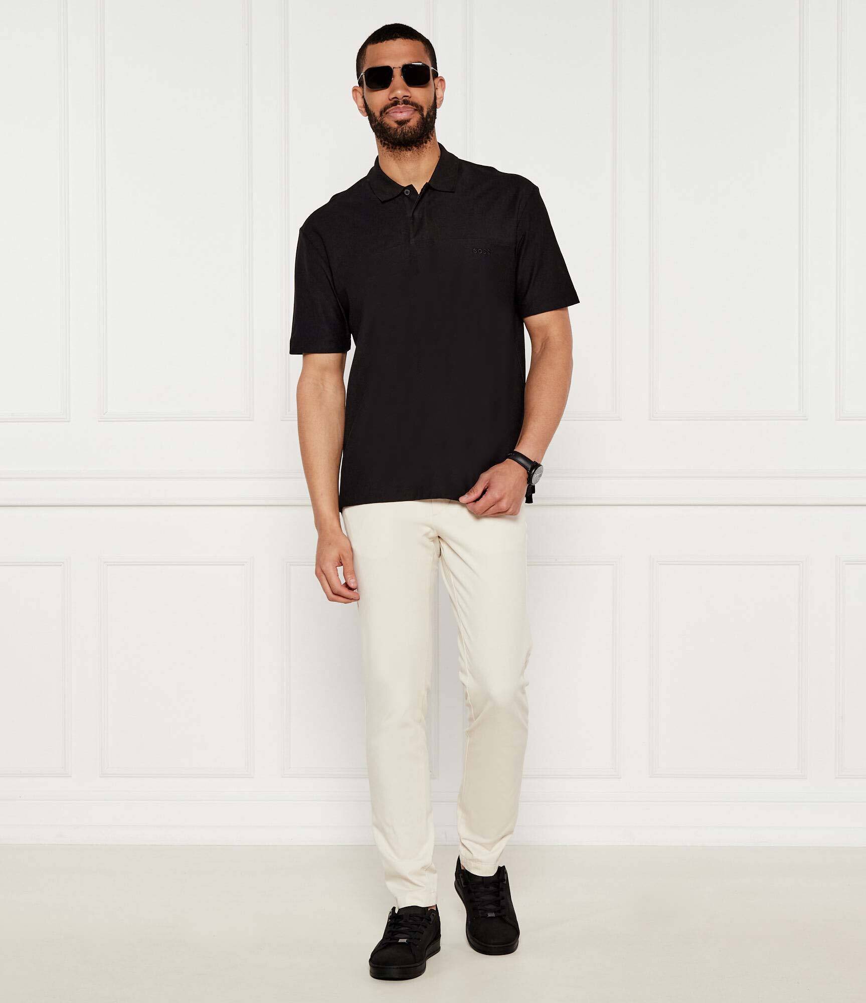 BOSS Black Pantaloni chino P-Kaiton1-Zip | Slim Fit