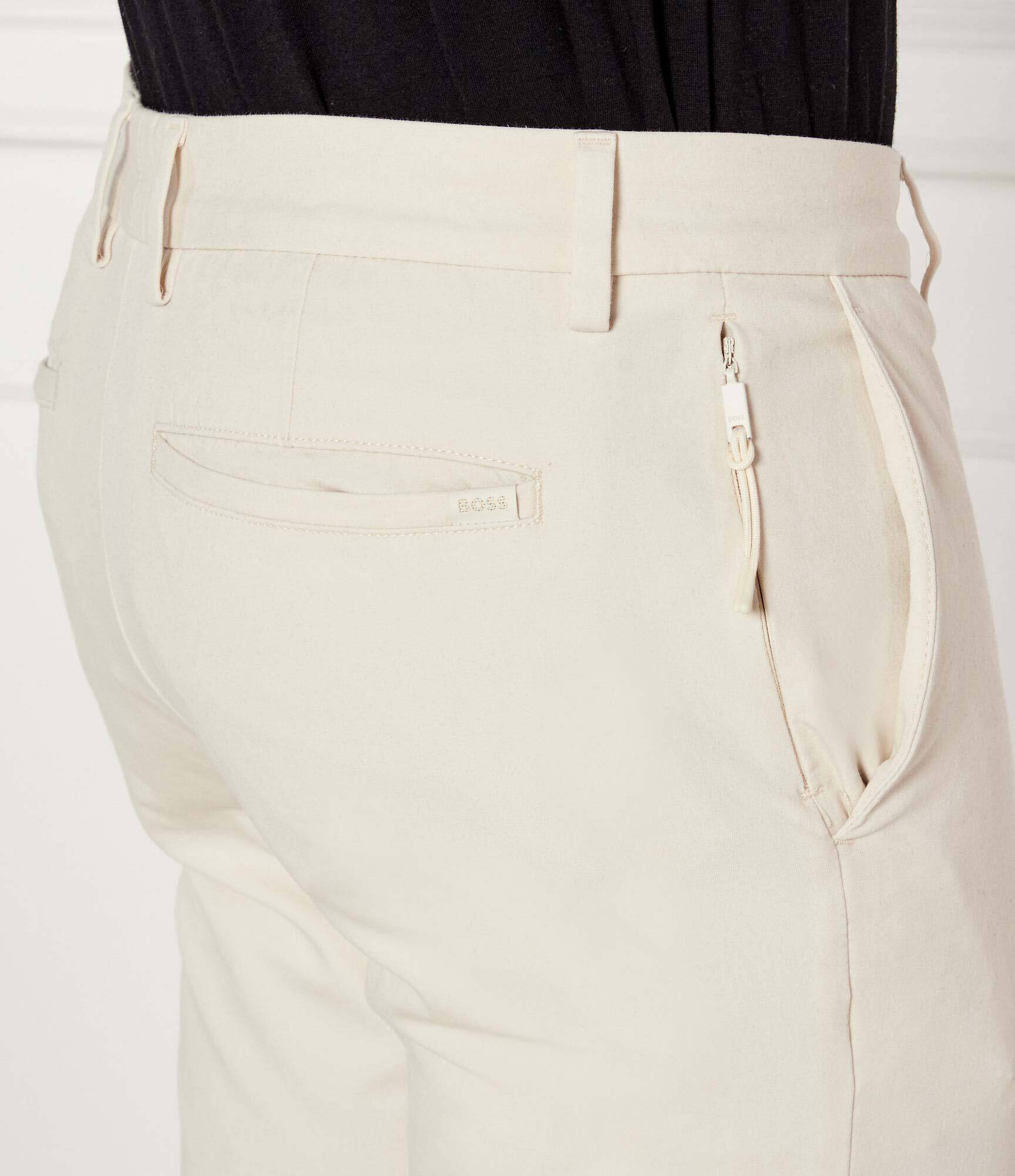 BOSS Black Pantaloni chino P-Kaiton1-Zip | Slim Fit
