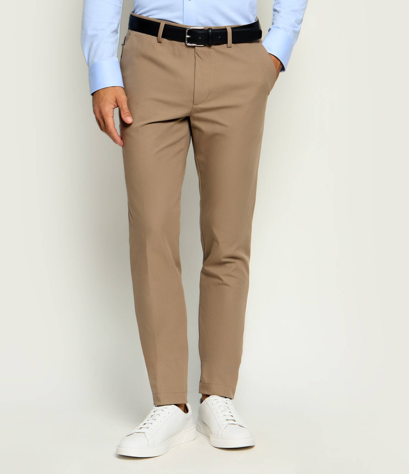 BOSS Black Pantaloni chino P-Kaiton1-Zip | Slim Fit