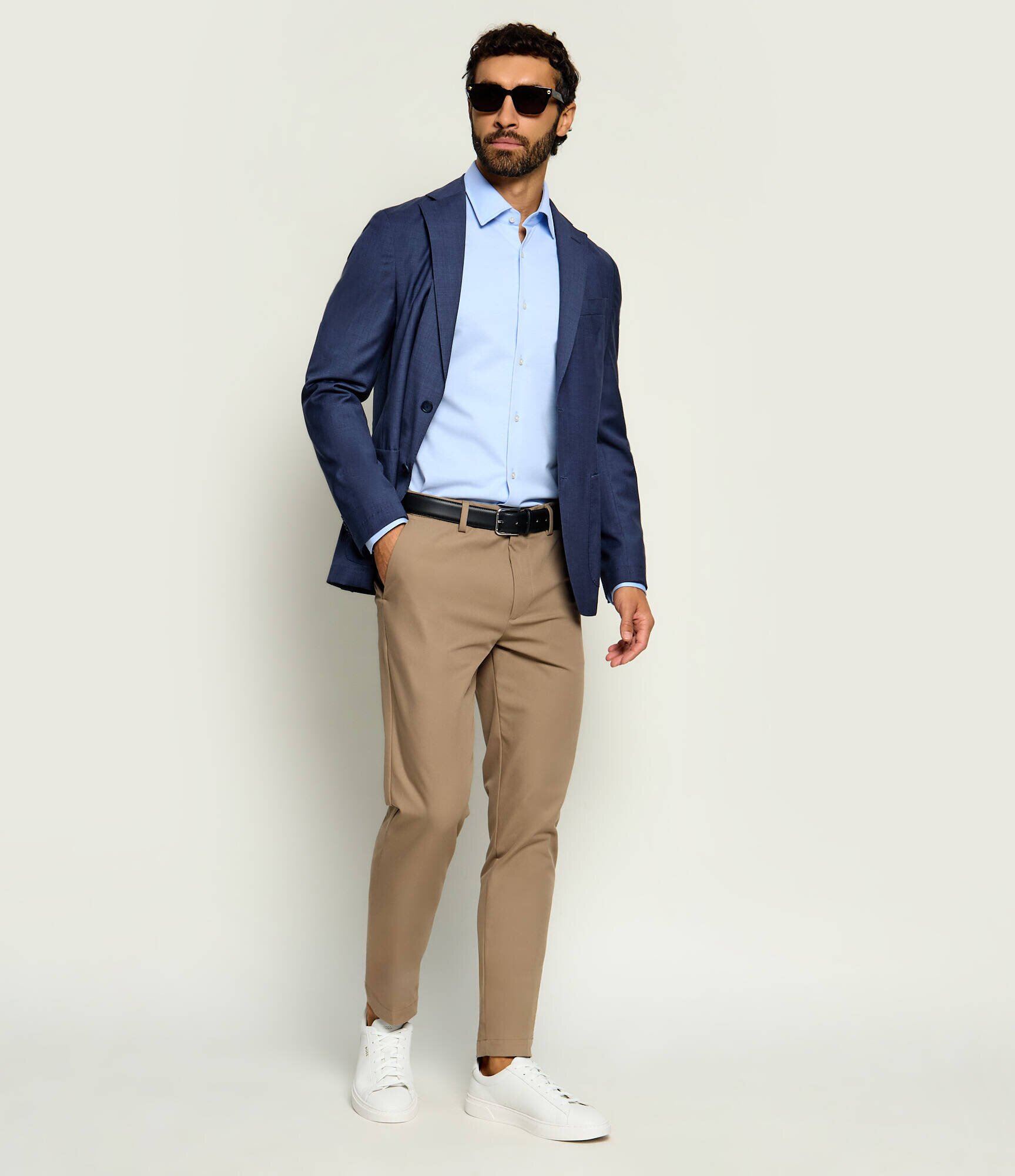 BOSS Black Pantaloni chino P-Kaiton1-Zip | Slim Fit