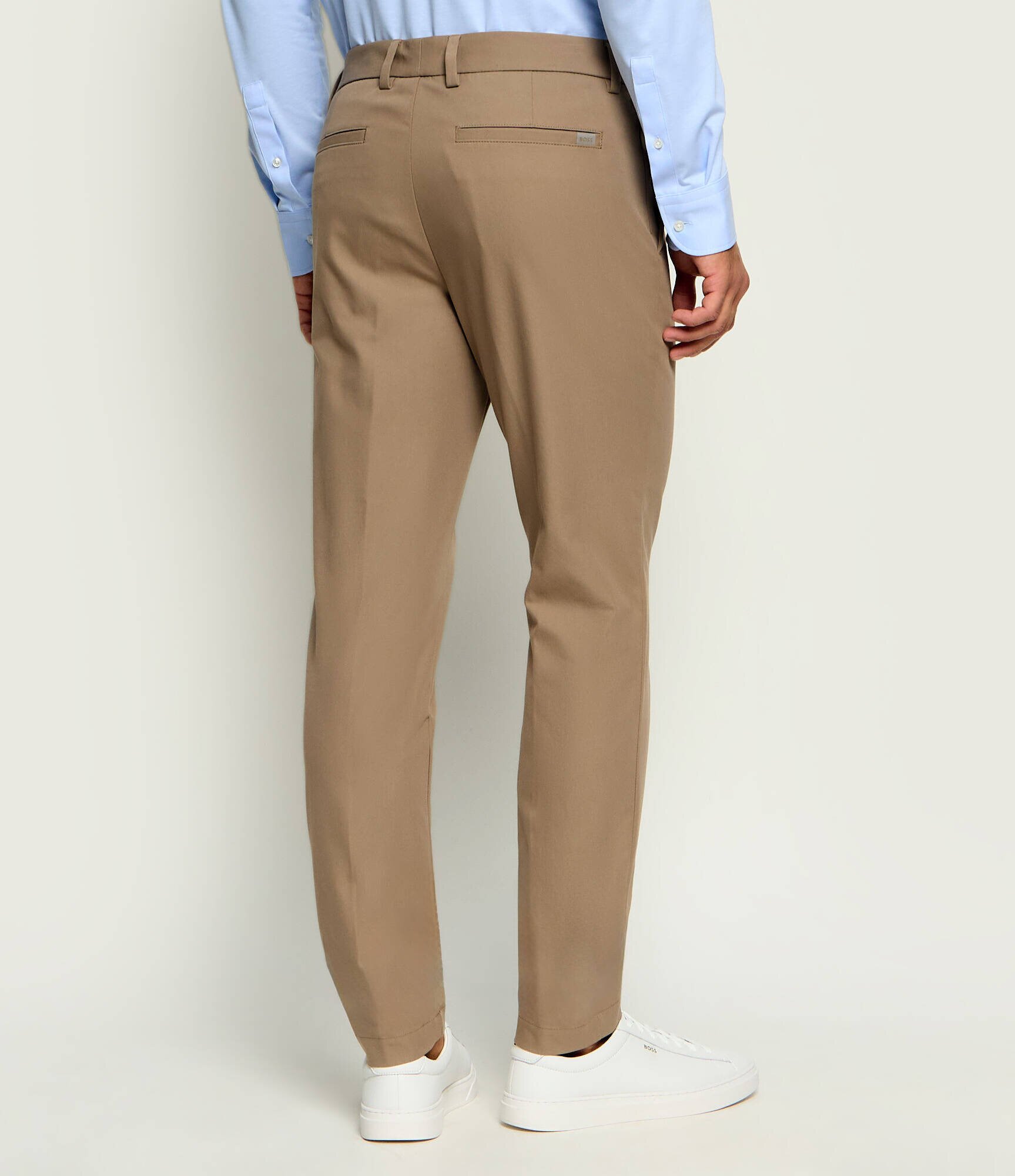 BOSS Black Pantaloni chino P-Kaiton1-Zip | Slim Fit