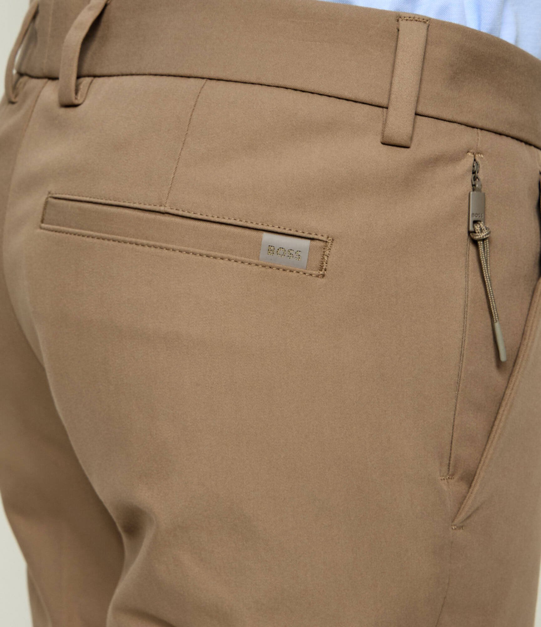BOSS Black Pantaloni chino P-Kaiton1-Zip | Slim Fit