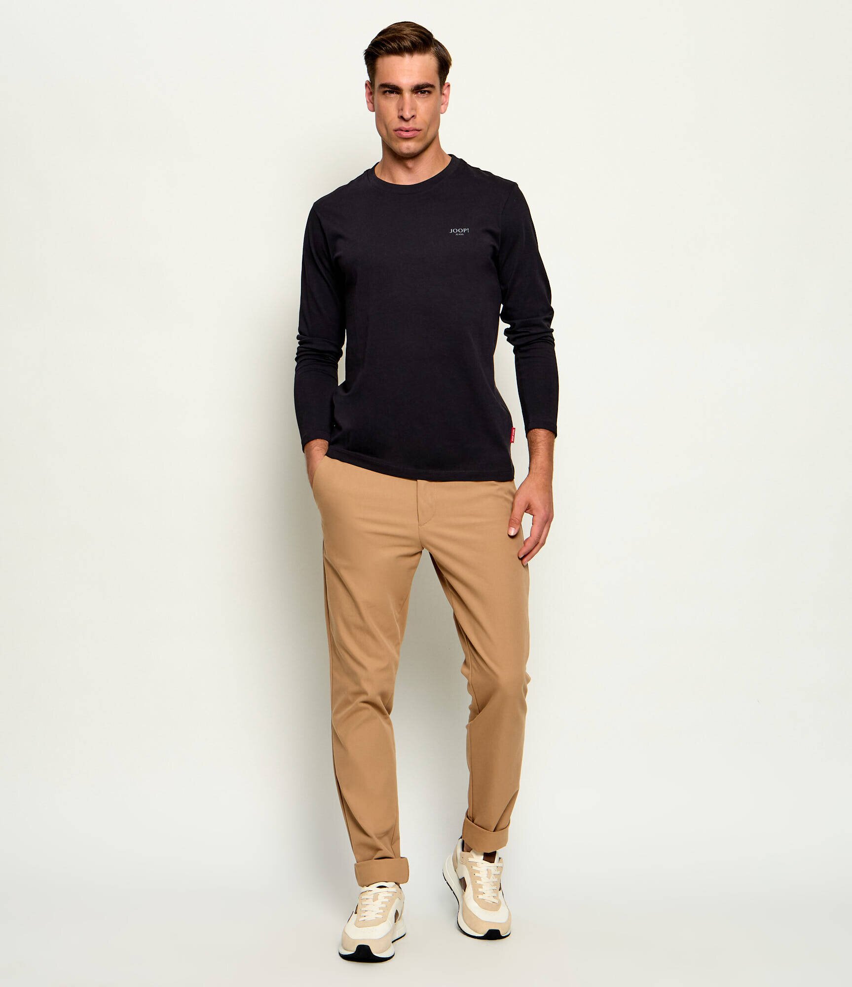 BOSS Black Pantaloni chino P-Kaiton1-Zip | Slim Fit
