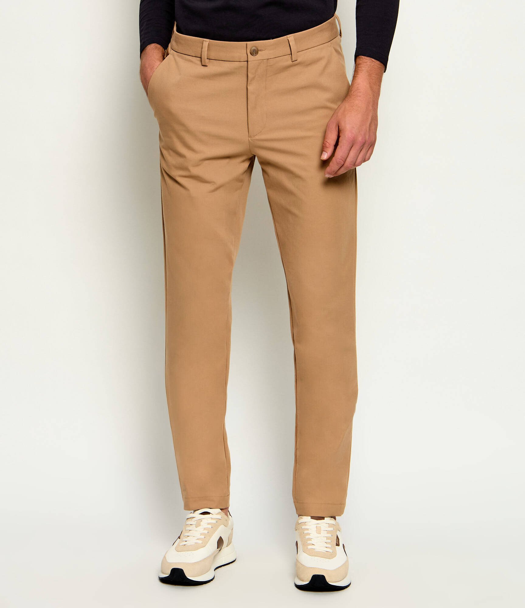 BOSS Black Pantaloni chino P-Kaiton1-Zip | Slim Fit