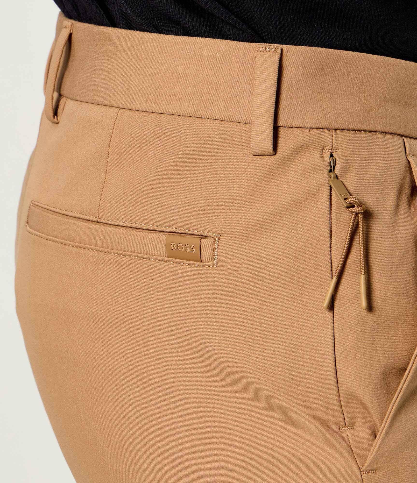 BOSS Black Pantaloni chino P-Kaiton1-Zip | Slim Fit