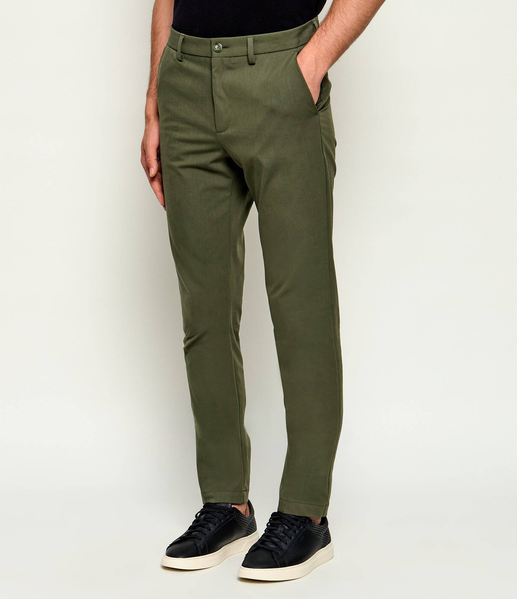 BOSS Black Pantaloni chino P-Kaiton1-Zip | Slim Fit