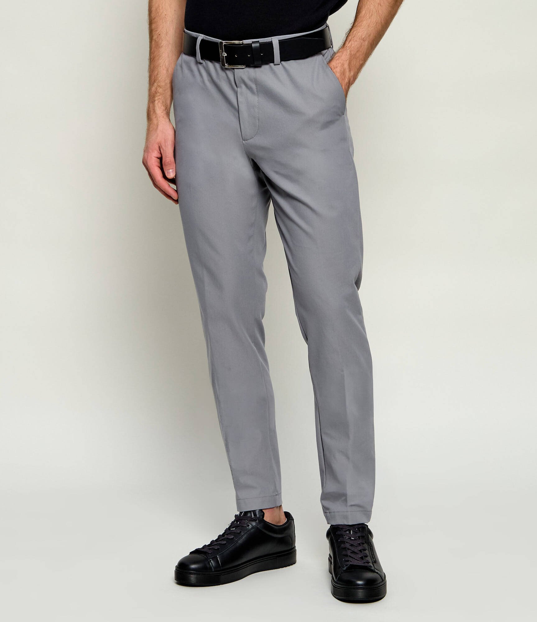 BOSS Black Pantaloni chino P-Kaiton1-Zip | Slim Fit
