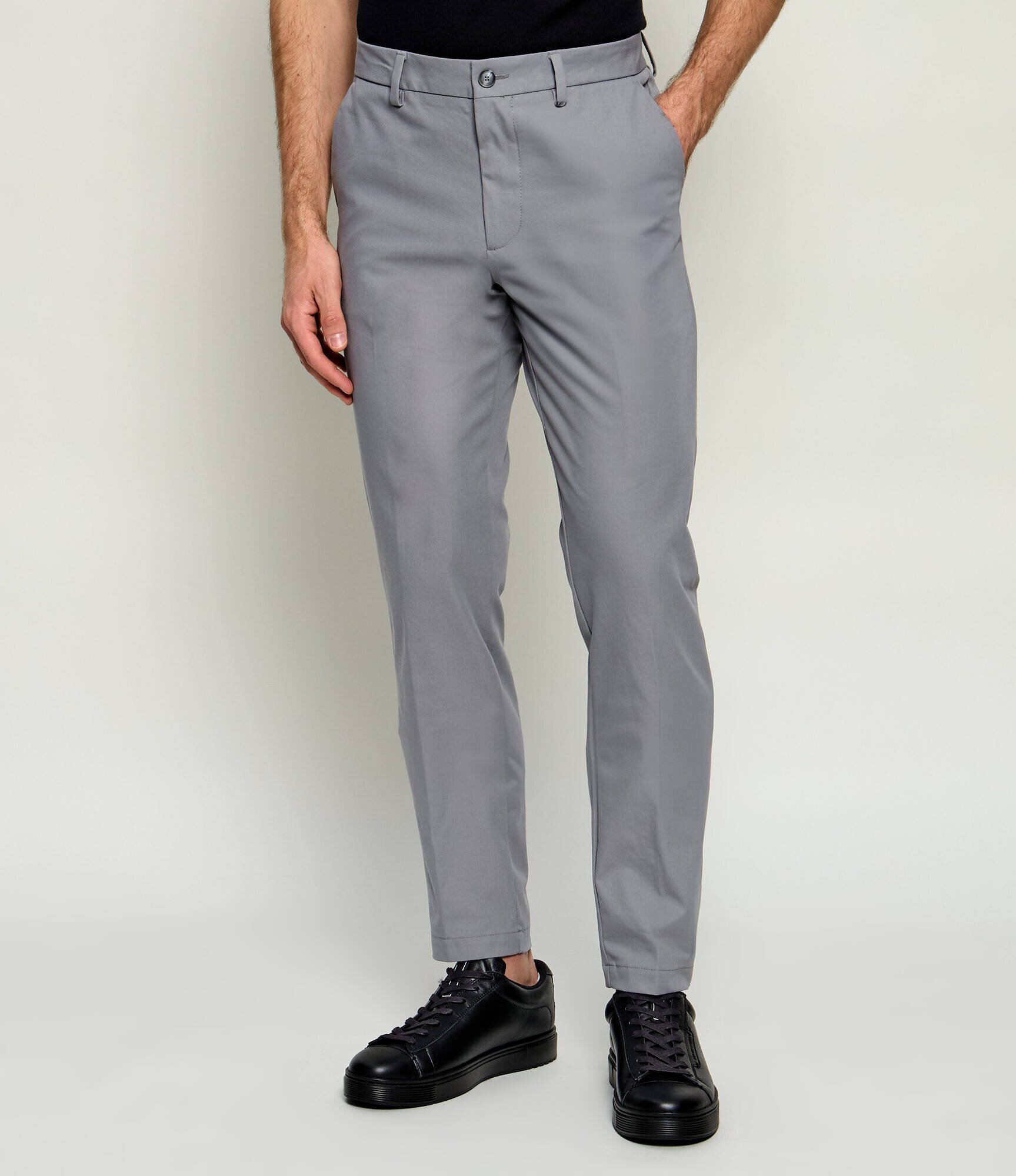 BOSS Black Pantaloni chino P-Kaiton1-Zip | Slim Fit