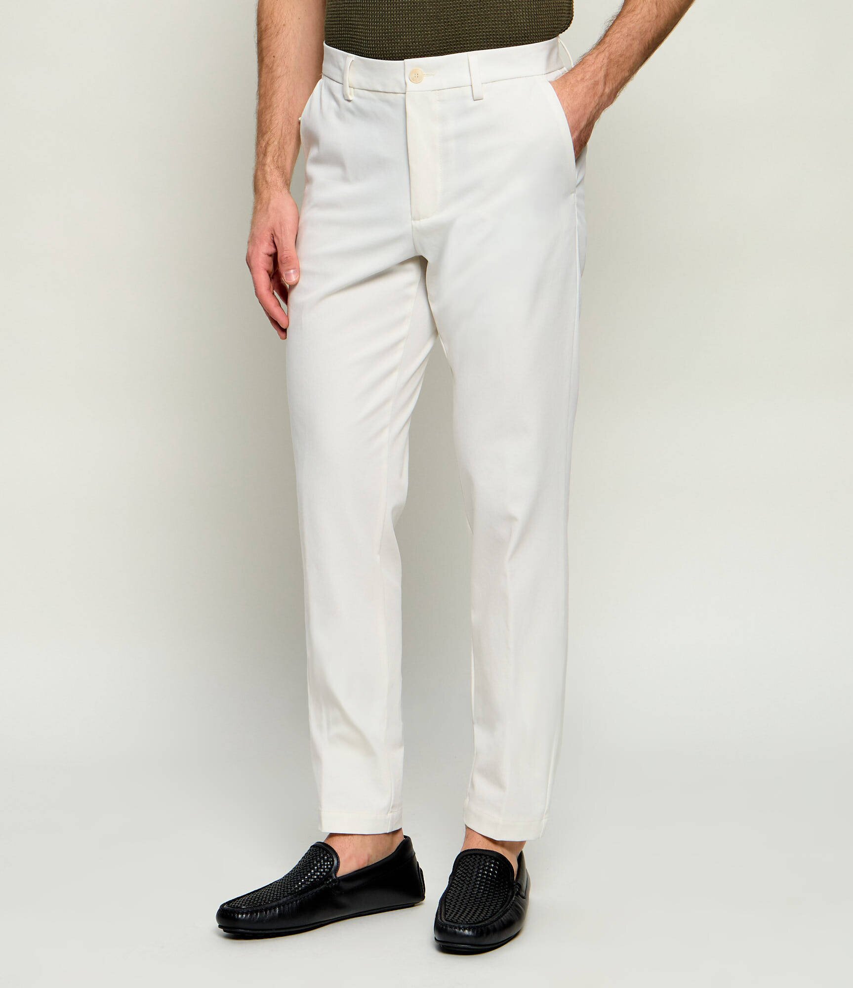 BOSS Black Pantaloni chino P-Kaiton1-Zip | Slim Fit