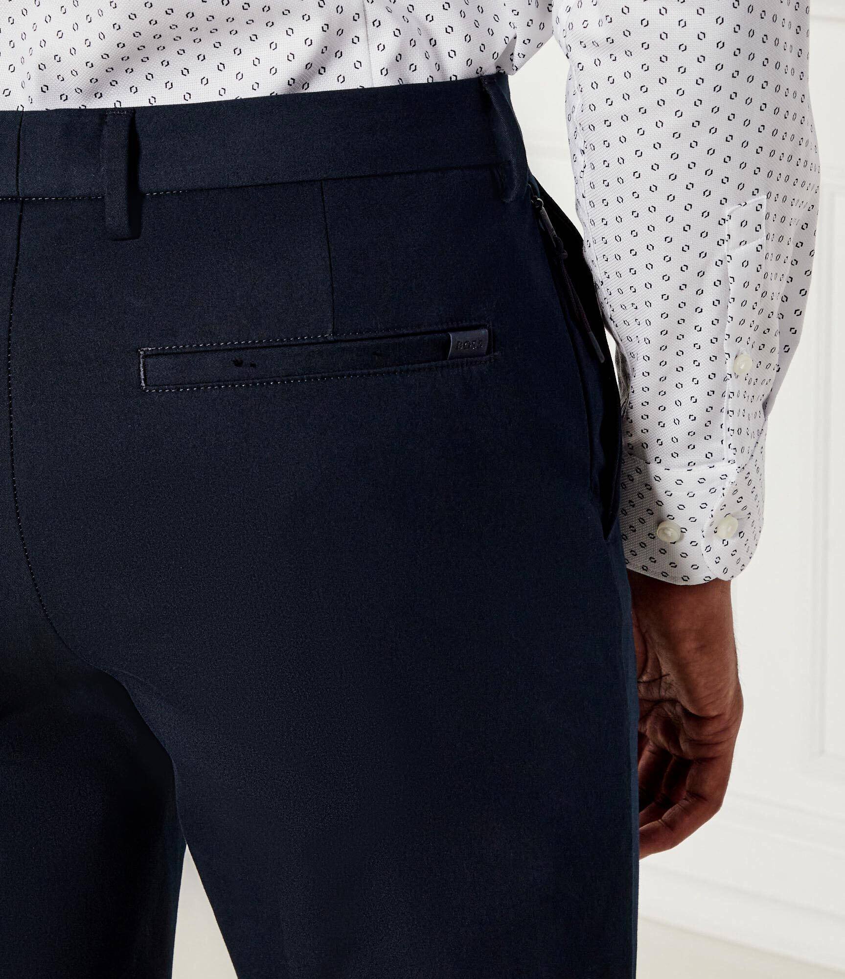 BOSS Black Pantaloni chino P-Kaiton1-Zip | Slim Fit