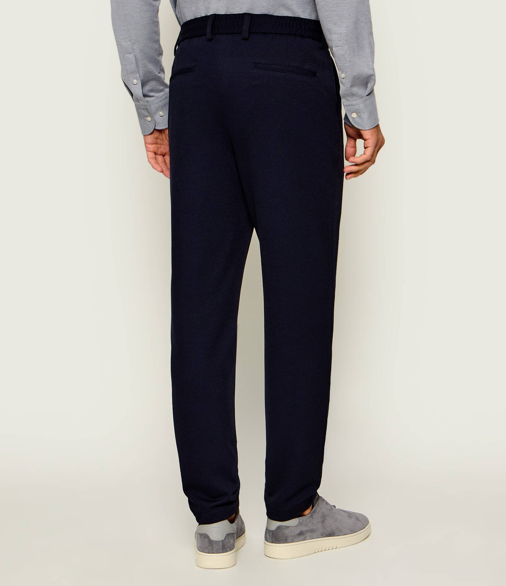 BOSS Black Pantaloni chino P-Perin-IDS-J-WG-264 | Tapered fit cu adaos de lână