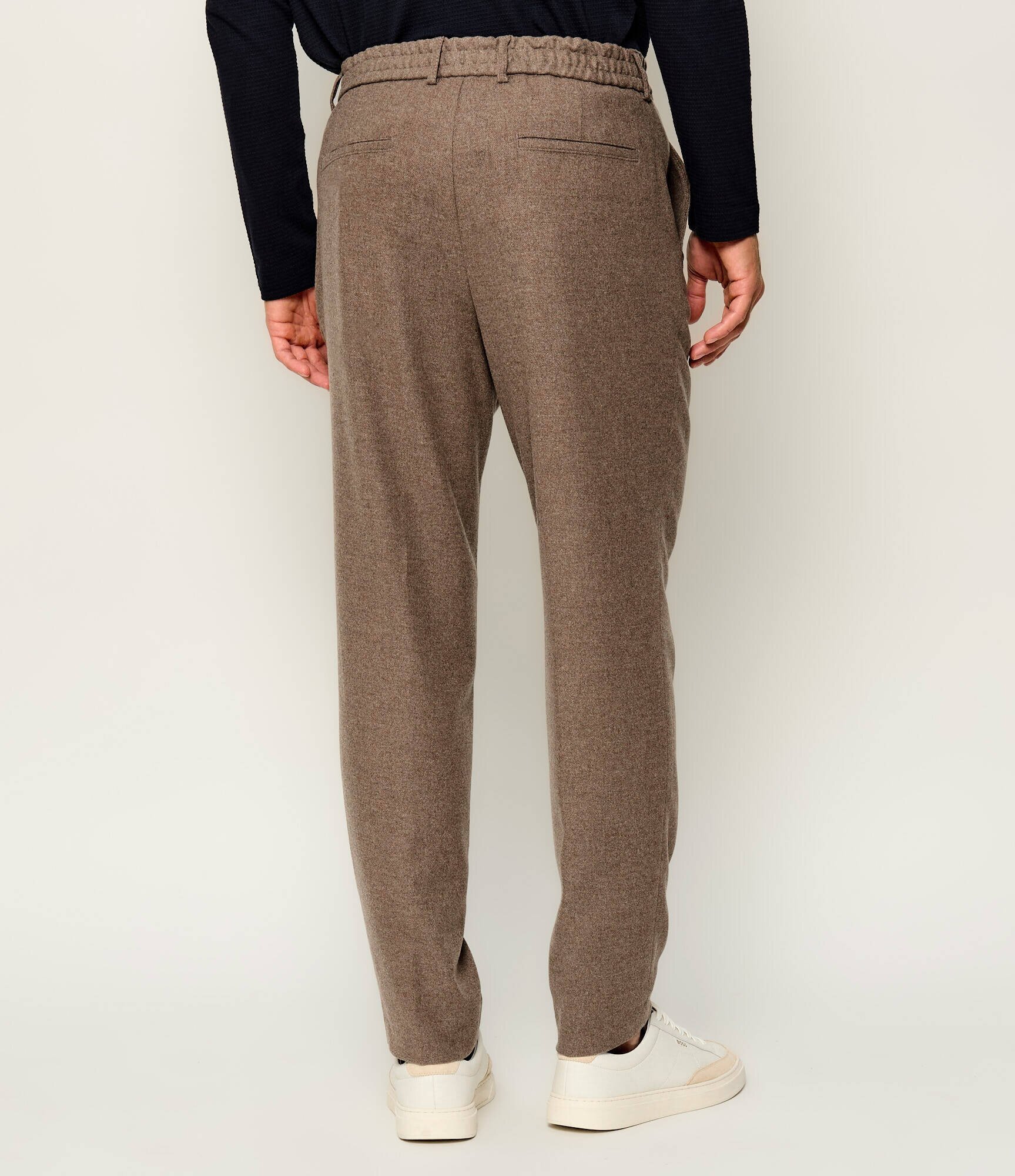BOSS Black Pantaloni chino P-Perin-RDS-WG-264 | Tapered fit cu adaos de lână