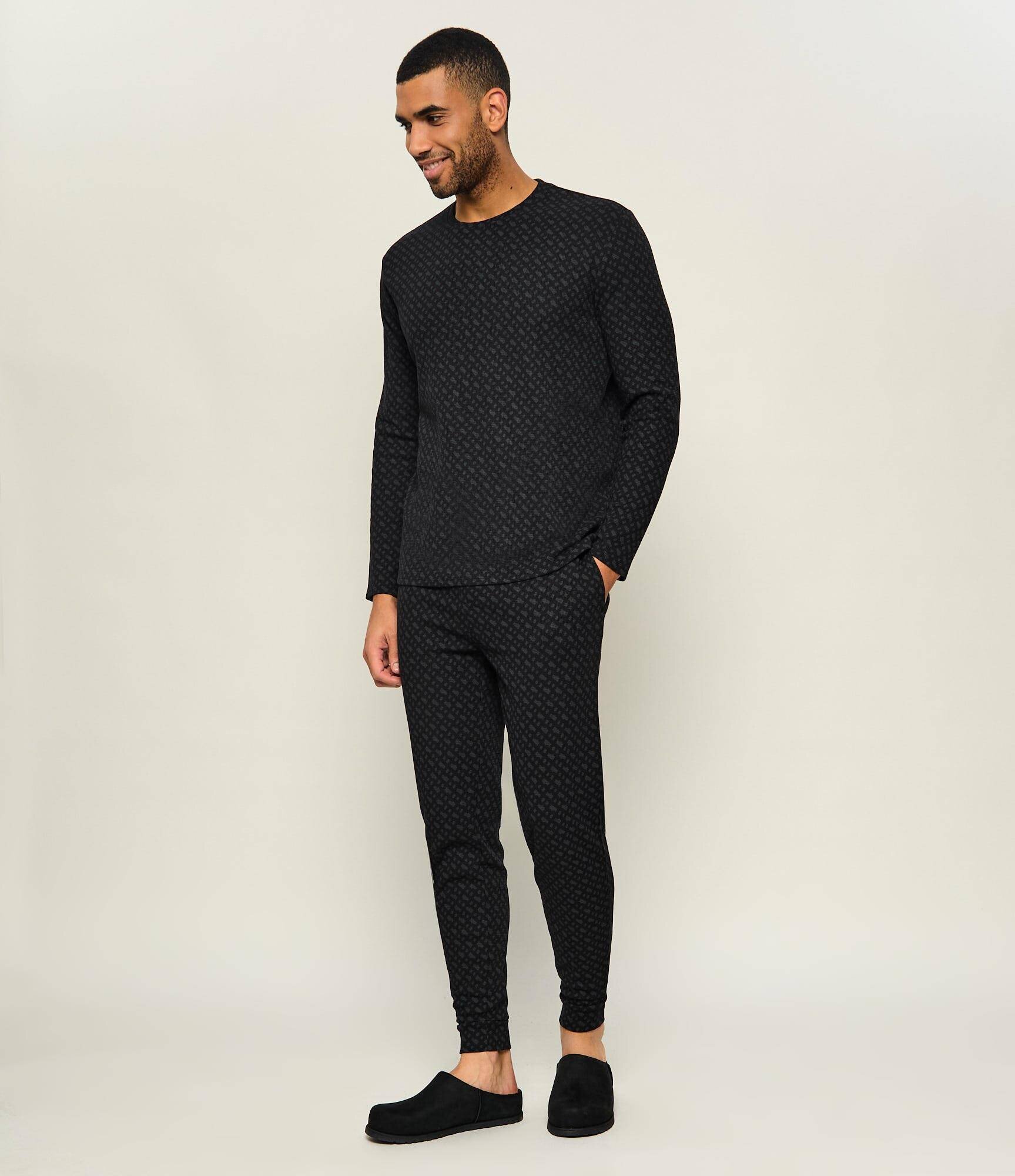 BOSS Black Pantaloni de pijama WaffleAOP | regular fit