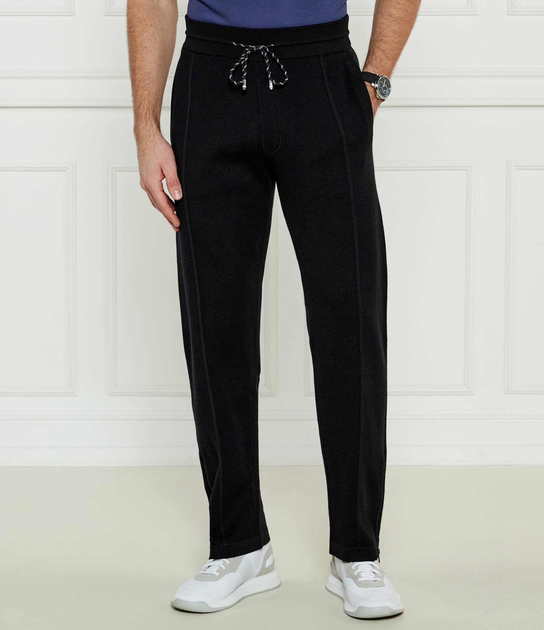 BOSS Black Pantaloni de trening H-Donetto | Loose fit cu adaos de lână