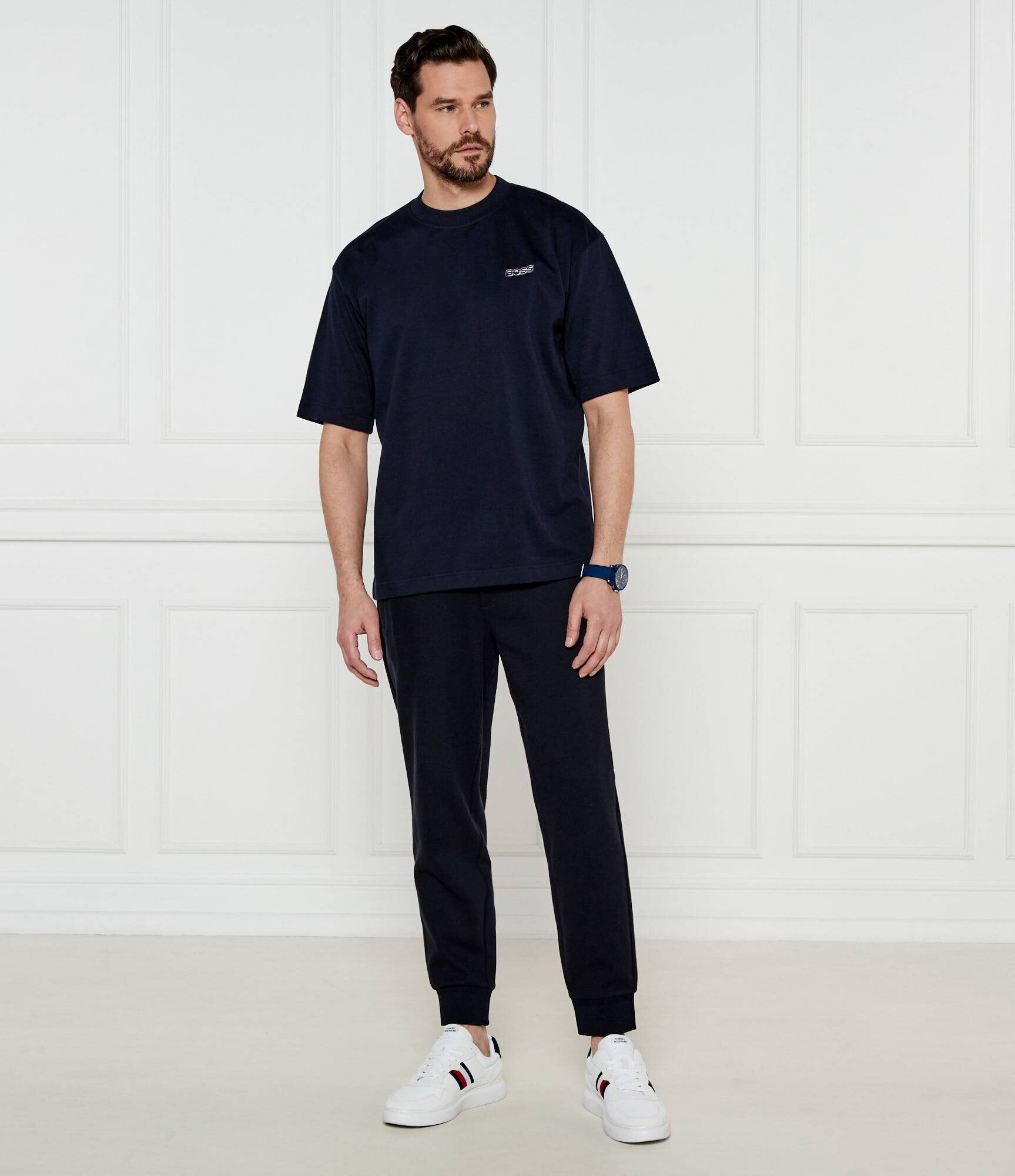 BOSS Black Pantaloni de trening H-Lamont 101 | Regular Fit | mercerizat