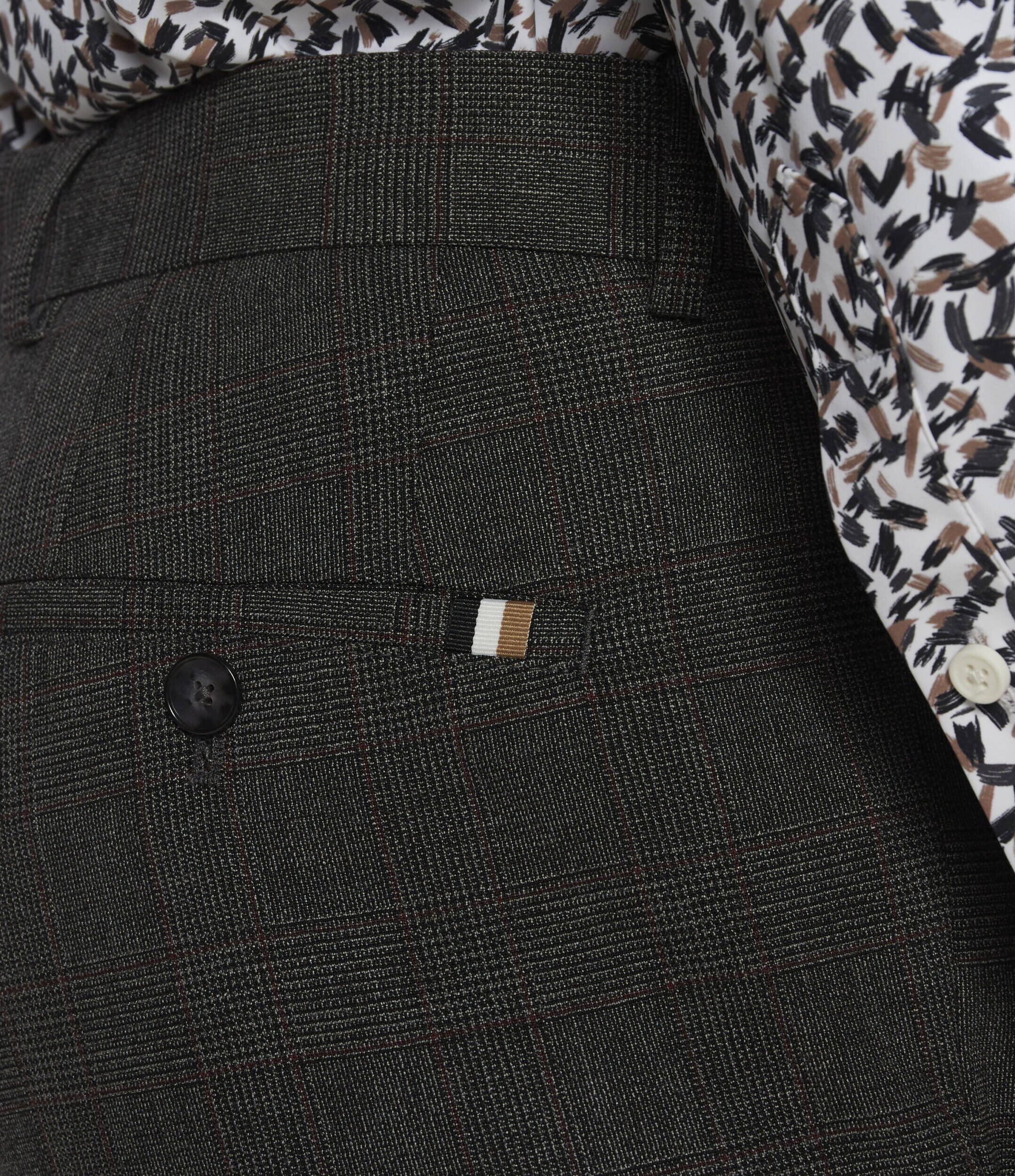 BOSS Black Pantaloni Genius | Slim Fit cu adaos de lână