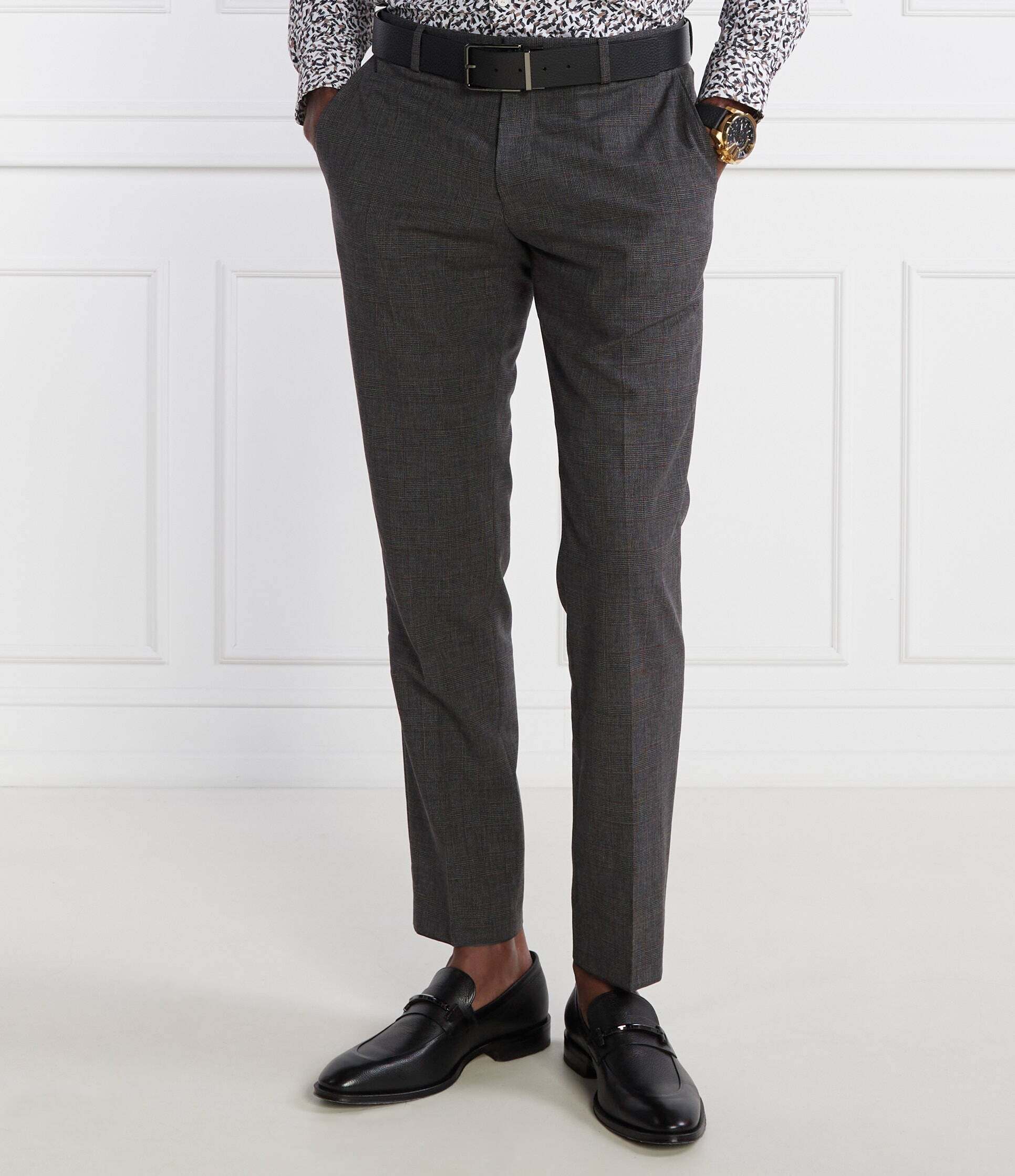 BOSS Black Pantaloni Genius | Slim Fit cu adaos de lână